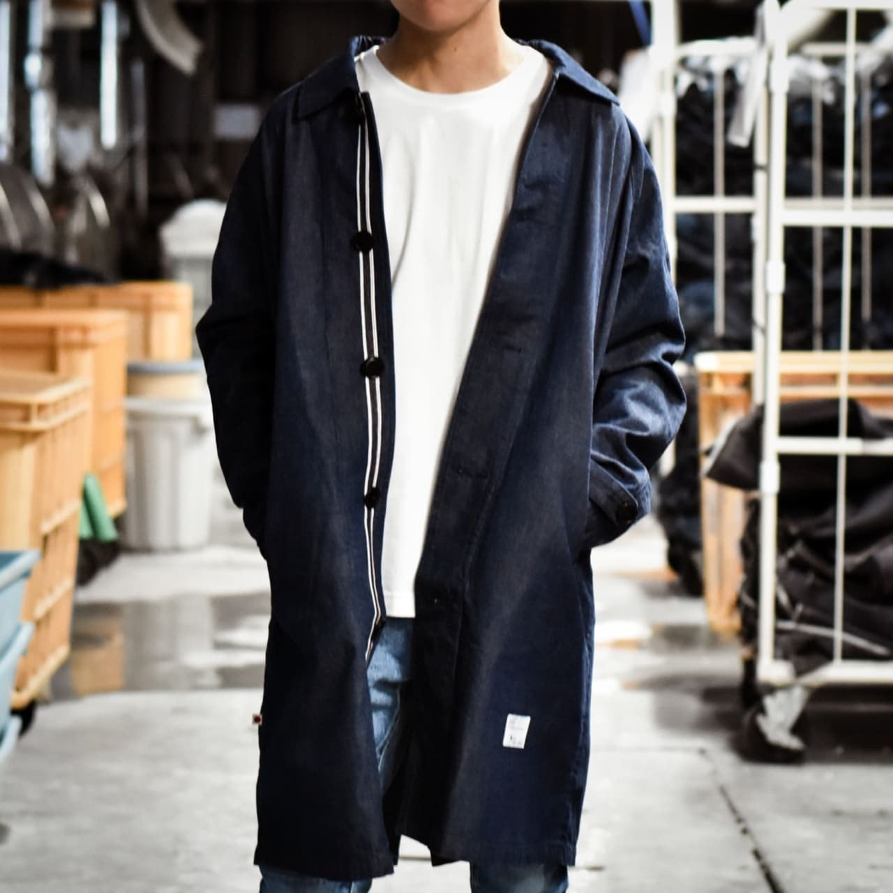 DENIM SHOP COAT OW