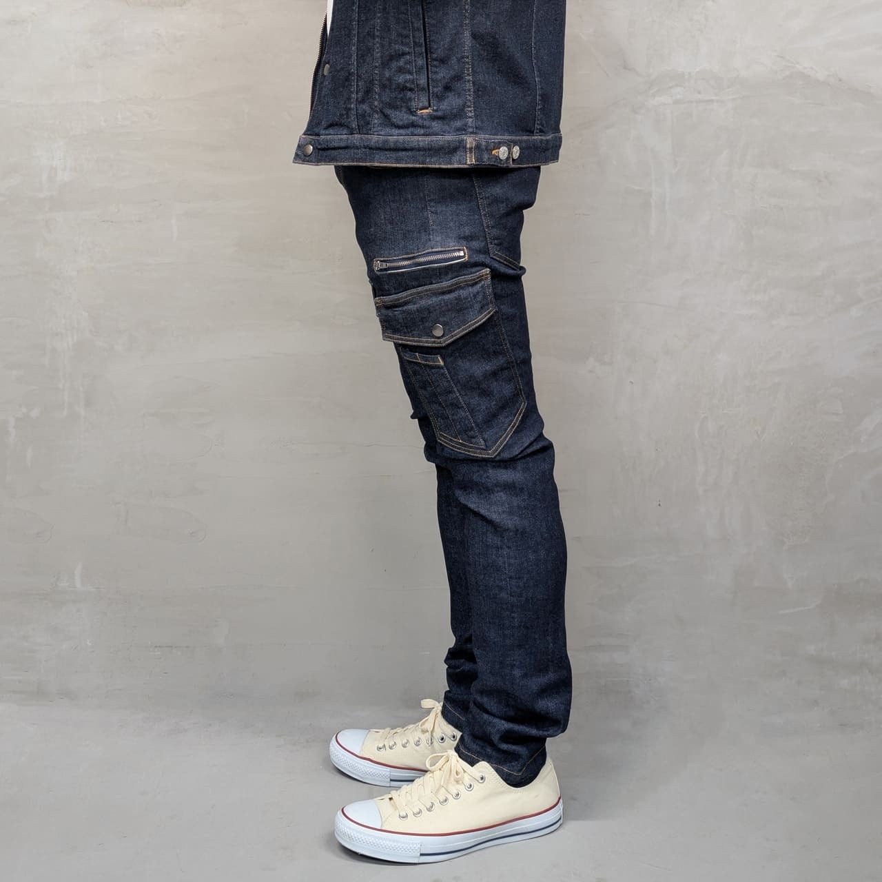 WORKING DENIM CARGO PANTS
