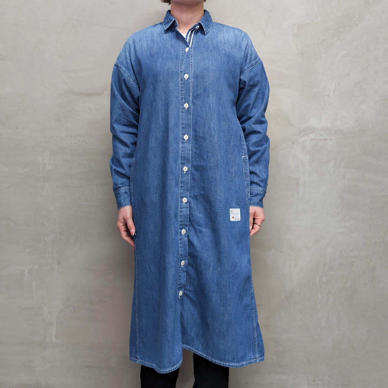 DENIM LONG SHIRT ""USED""