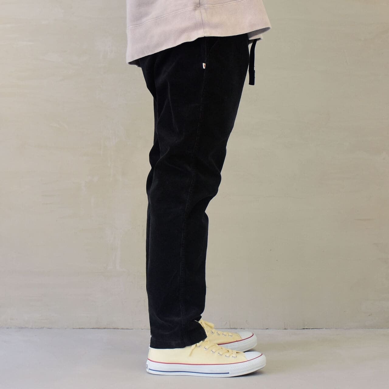 STRETCH CORDUROY CLIMBING PANTS / BLACK