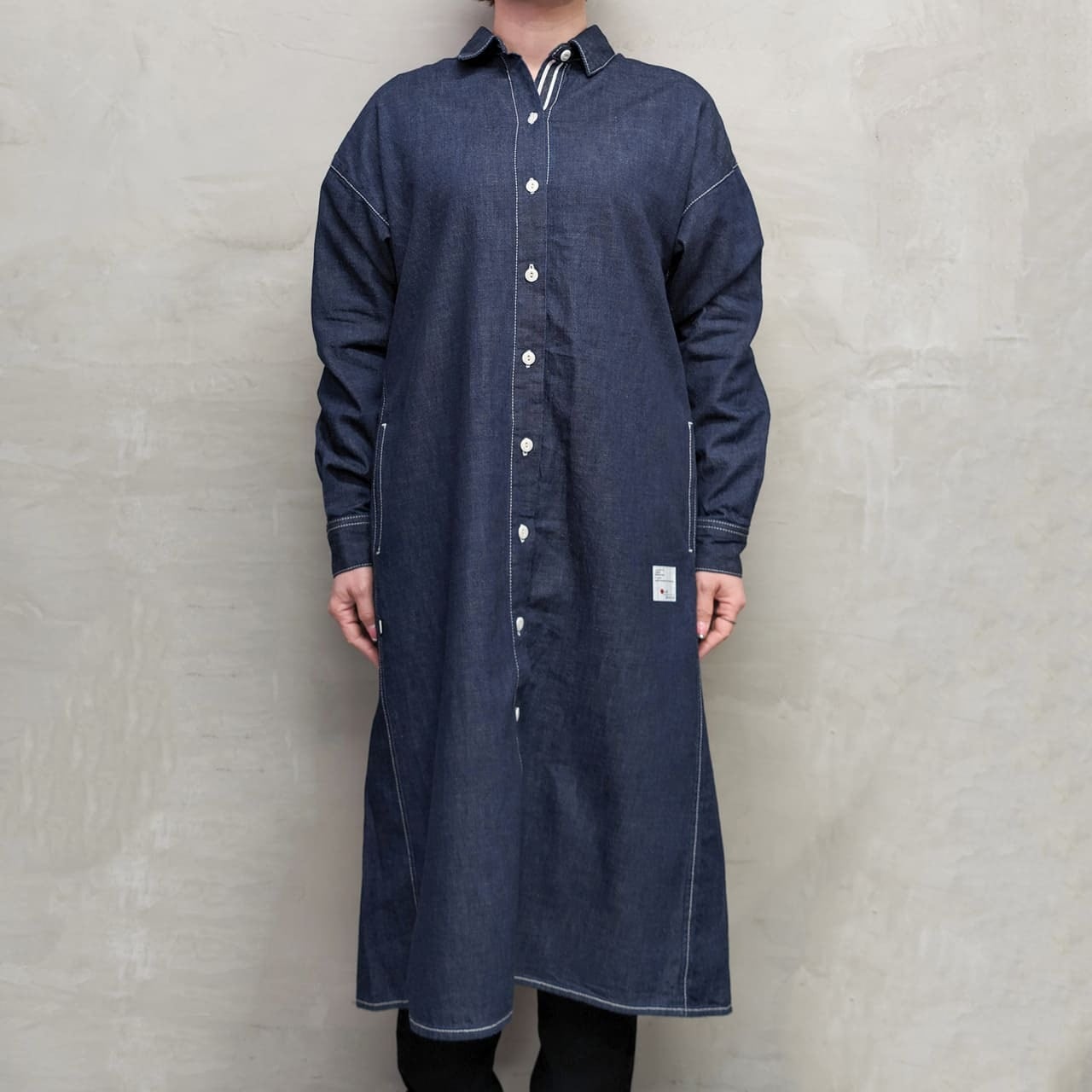 DENIM LONG SHIRT ""OW""