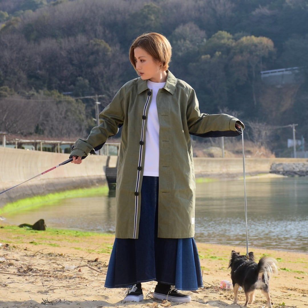 VINTAGE SHOP COAT / OLIVE