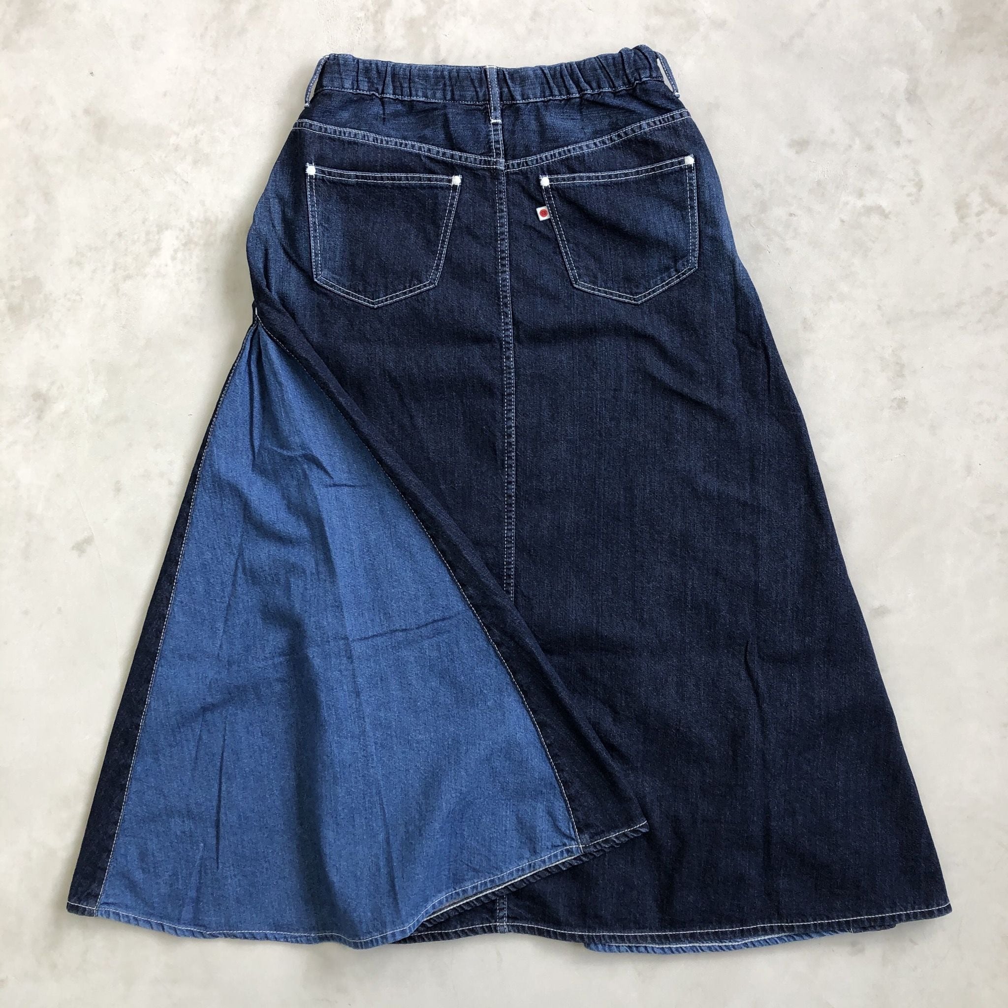 TUCK SKIRT / INDIGO×BLUE