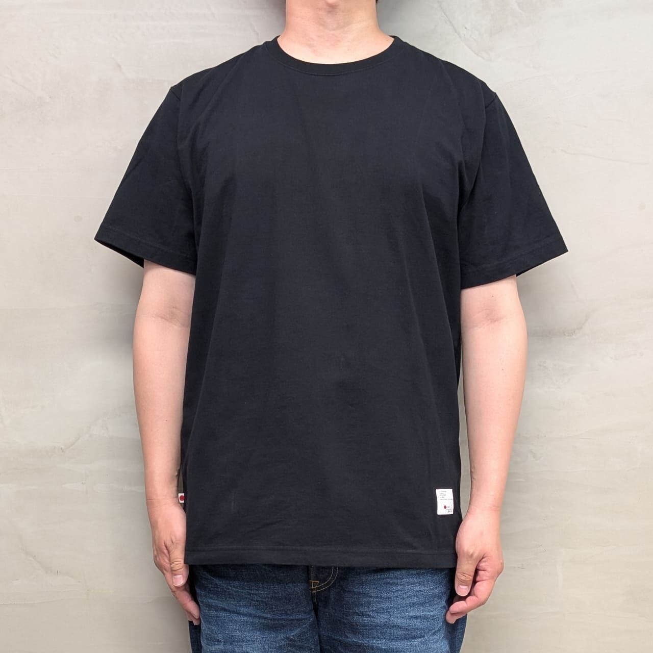 PLAIN T-SHIRT［CUT OFF］/ BLACK