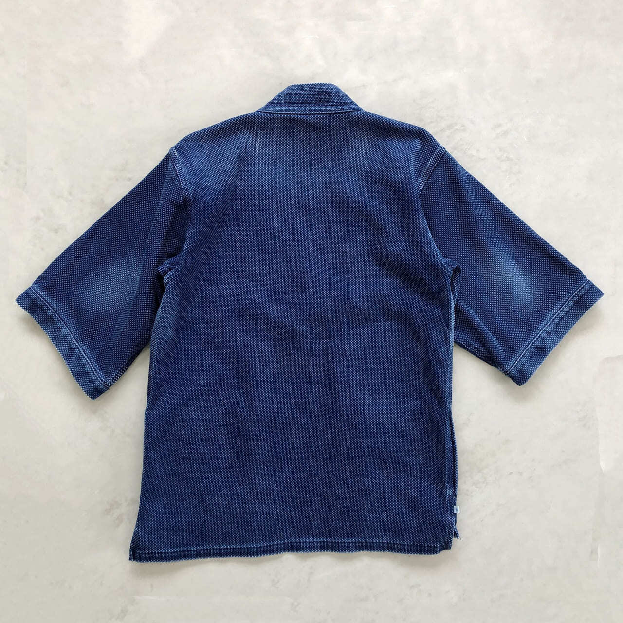 DENTO"" SASHIKO KIMONO JACKET ［SHORT SLEEVE］ / INDIGO