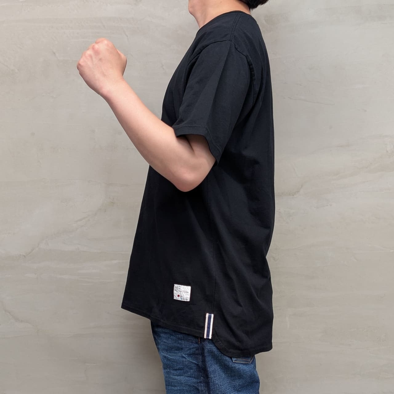 PLAIN T-SHIRT［ROUND］/ BLACK