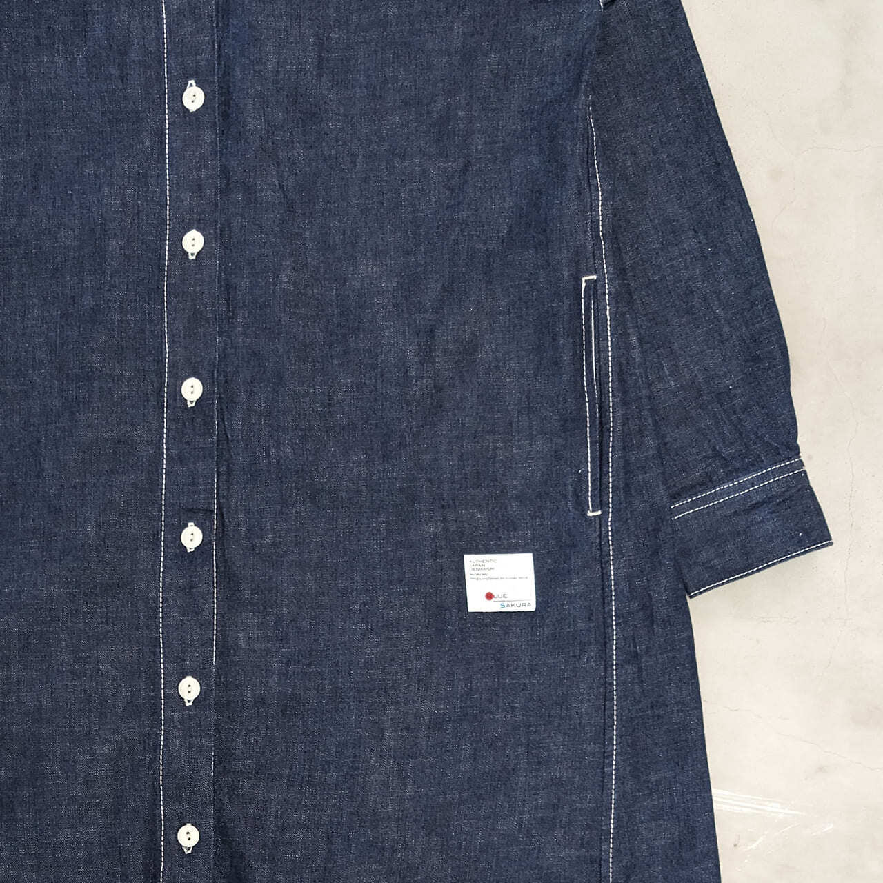 DENIM LONG SHIRT ""OW""