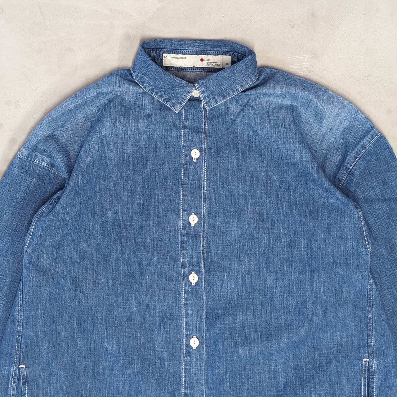 DENIM LONG SHIRT ""USED""
