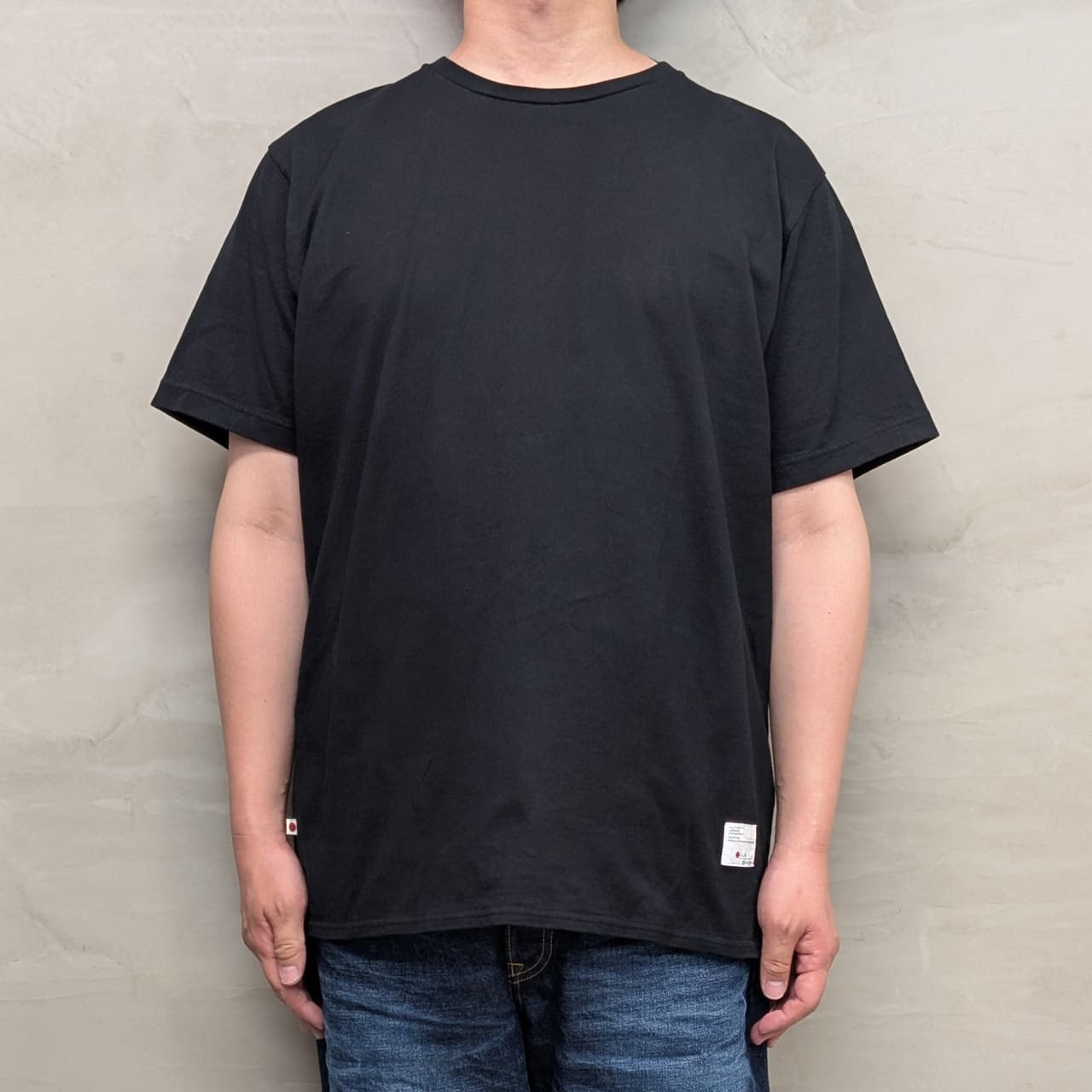 PLAIN T-SHIRT［ROUND］/ BLACK