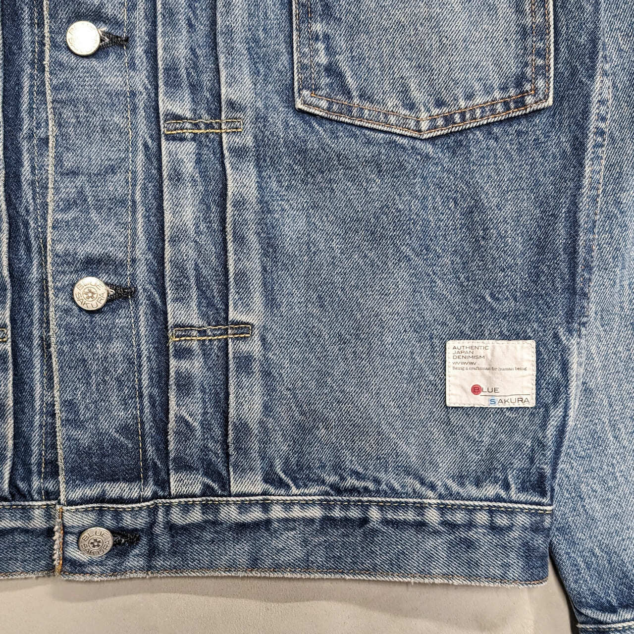 DENIM JACKET 1st type VINTAGE USED