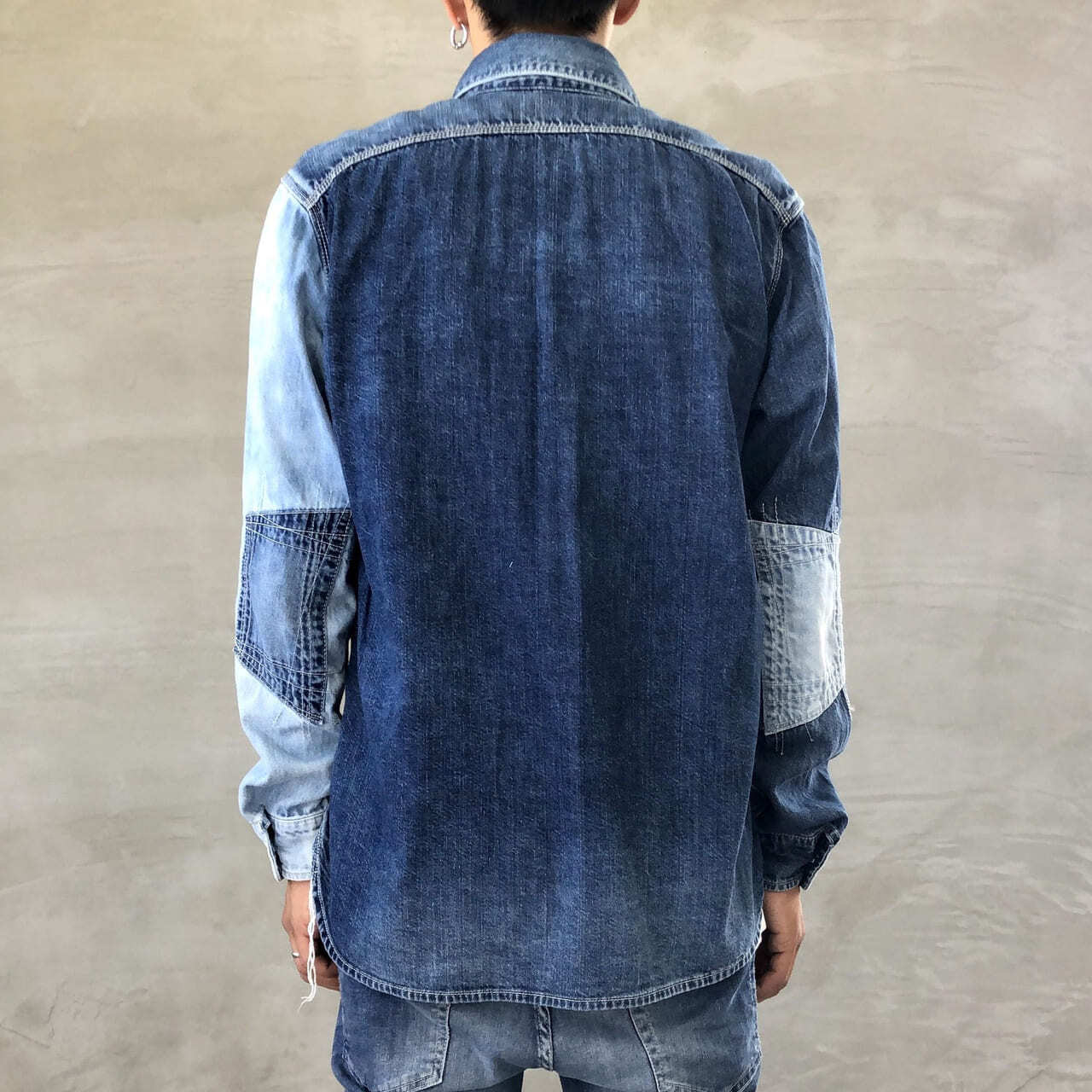 DENIM COMBI SHIRT ［bi-color ver］