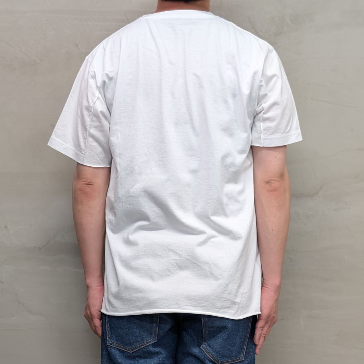 PLAIN T-SHIRT［CUT OFF］/ WHITE