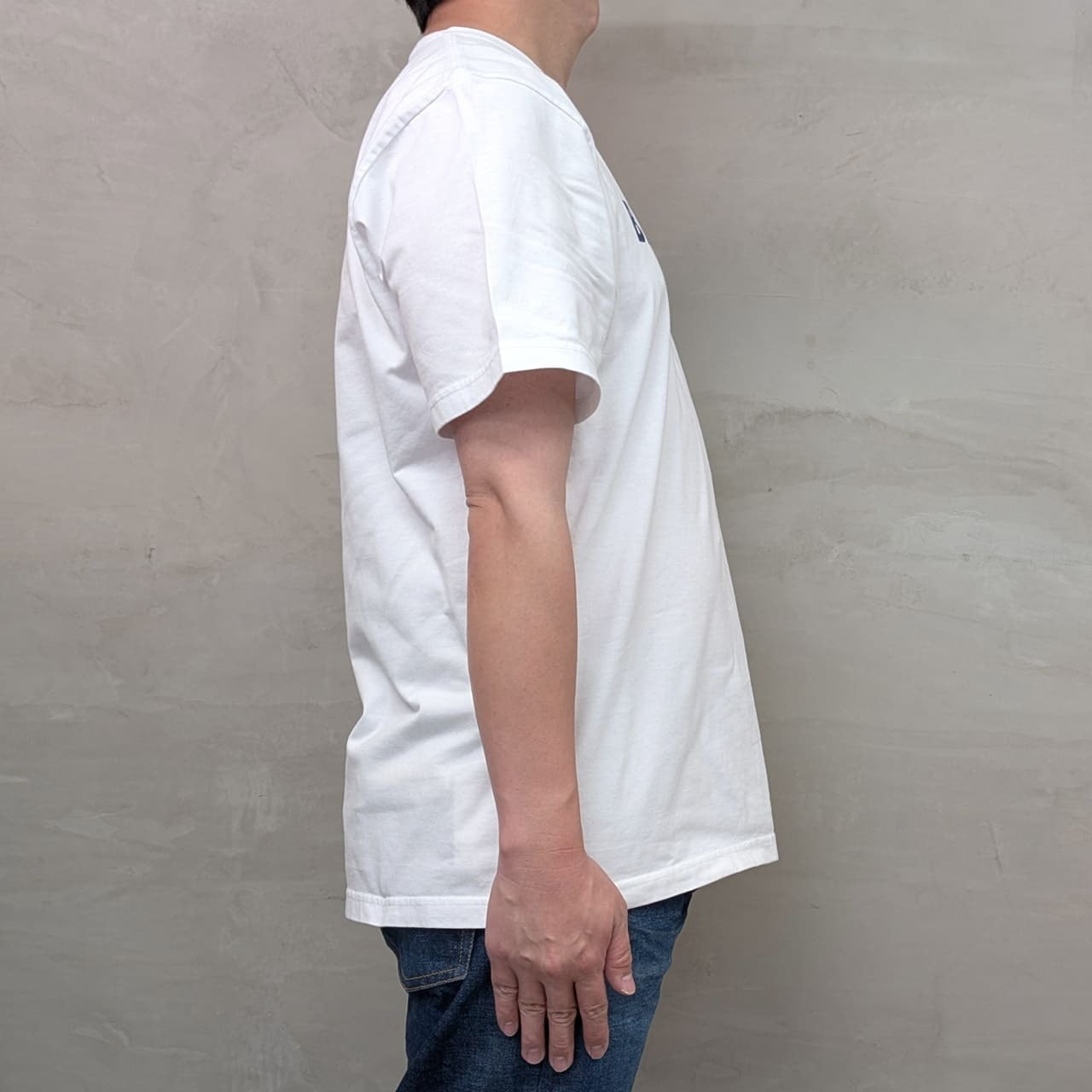 T-SHIRT ［BLUE SAKURA LOGO］ / WHITE×NAVY