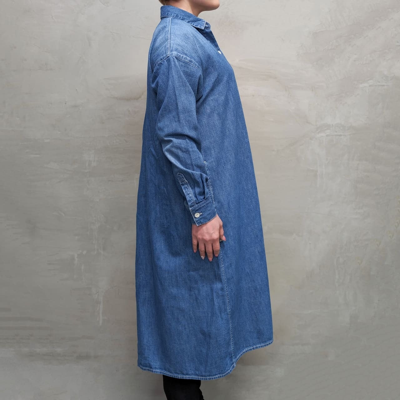 DENIM LONG SHIRT ""USED""