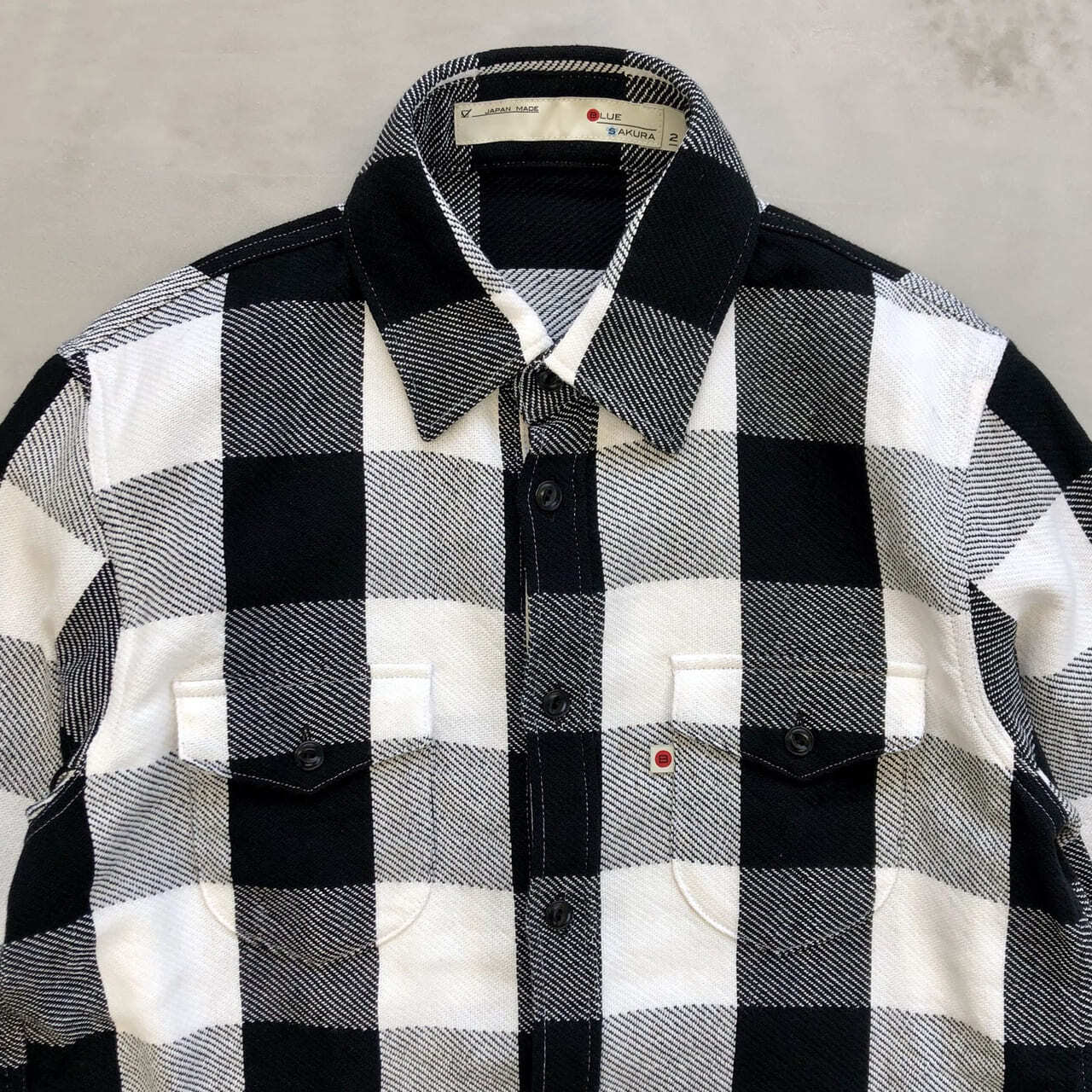 CLASSIC VINTAGE CHECK SHIRT / WHITE