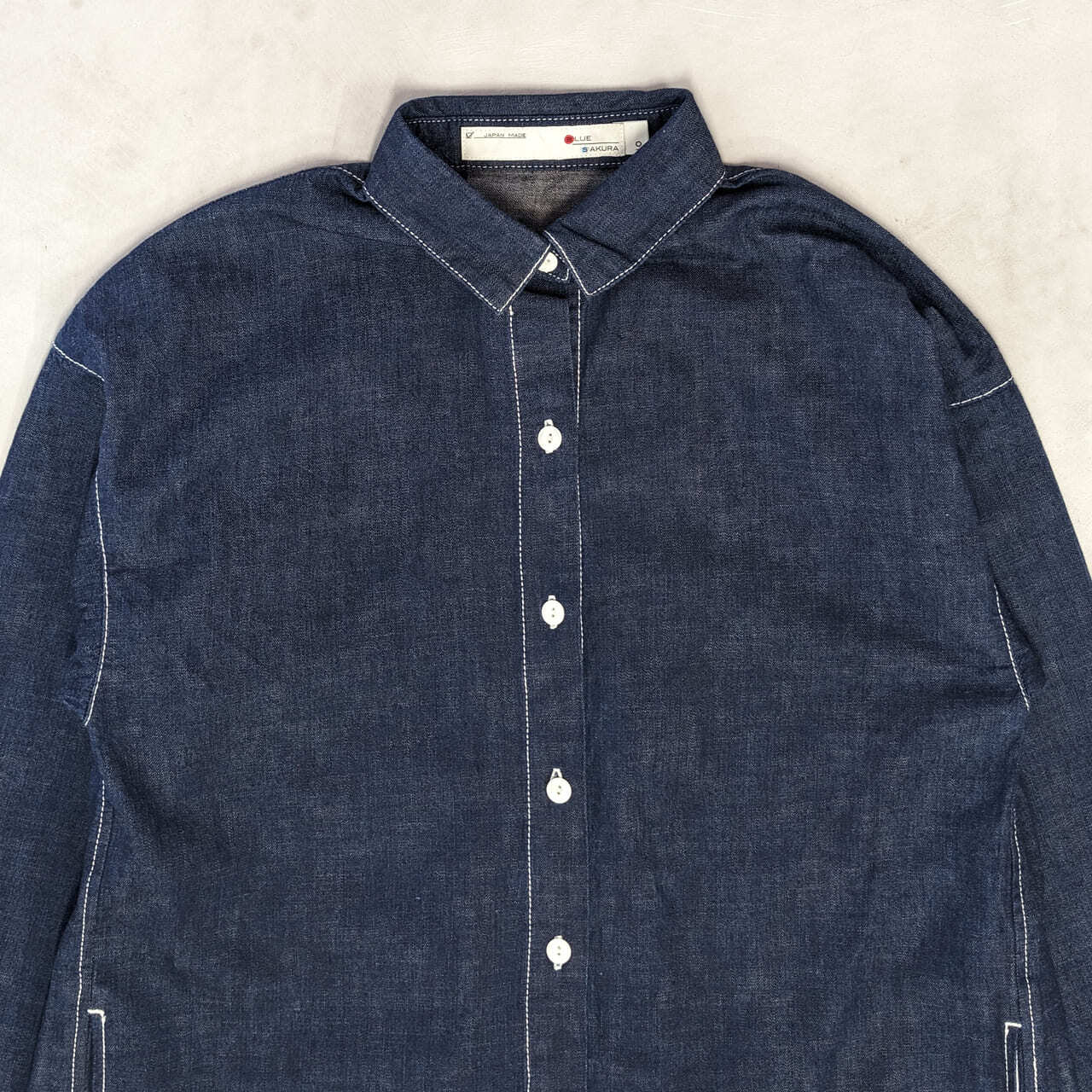 DENIM LONG SHIRT ""OW""