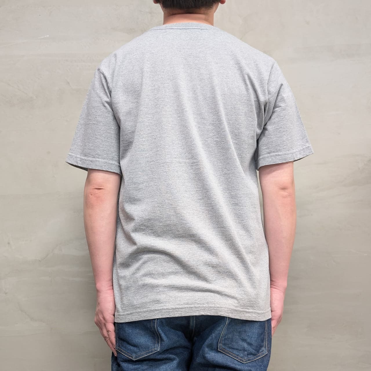 AMERICAN COTTON T-SHIRT［burger］ / GRAY
