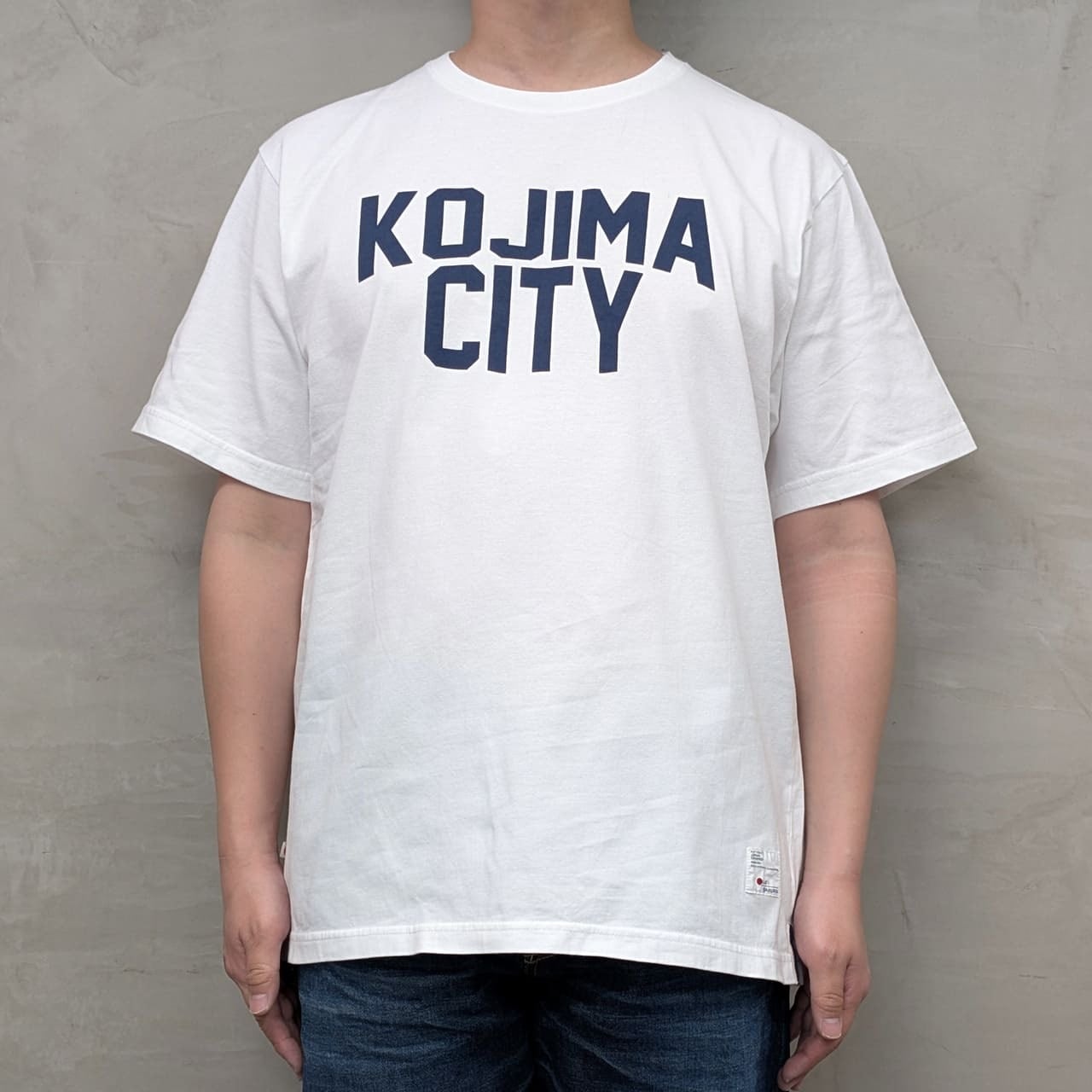 T-SHIRT ［KOJIMA CITY］ / WHITE×NAVY