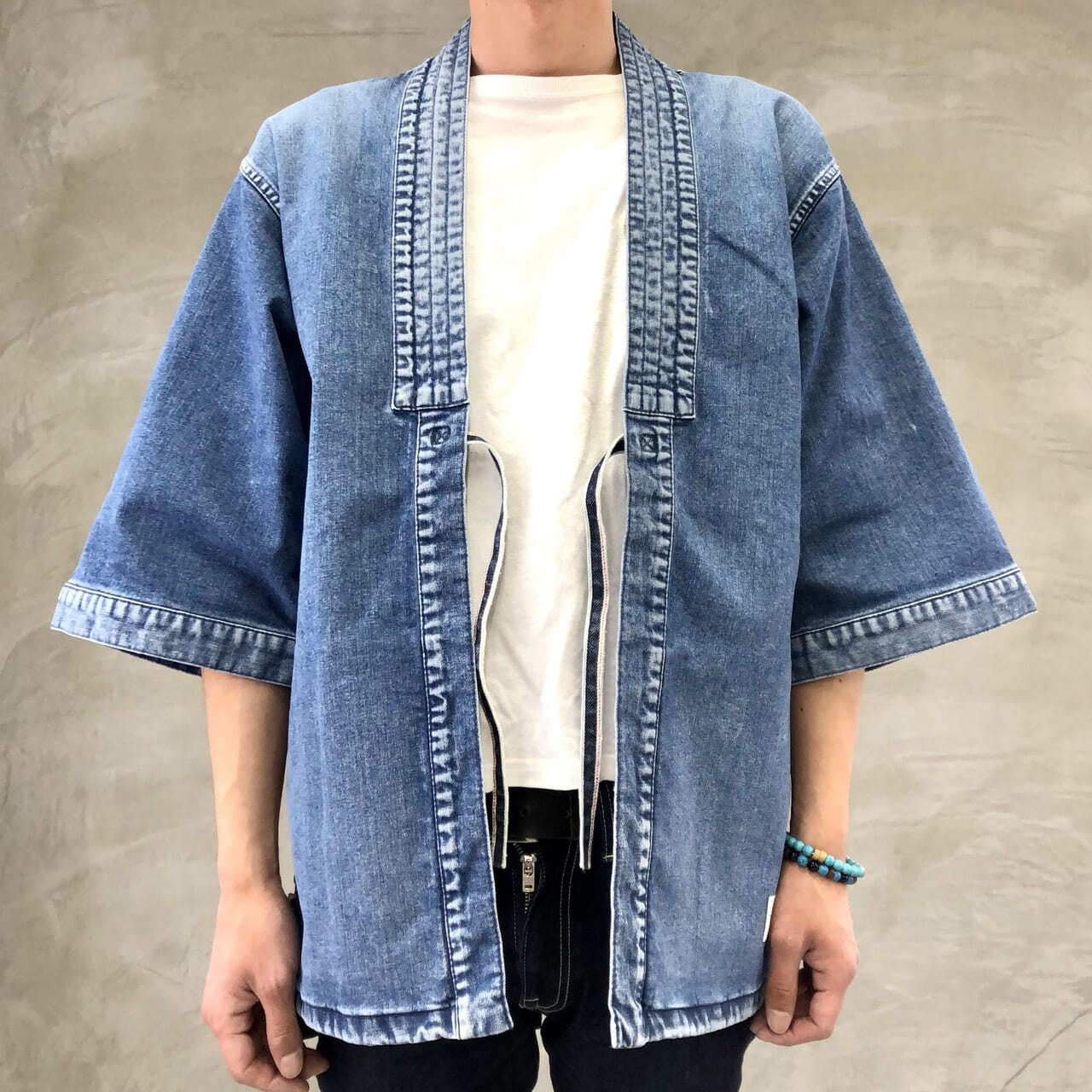 DENTO"" DENIM KIMONO JACKET ［SHORT SLEEVE］