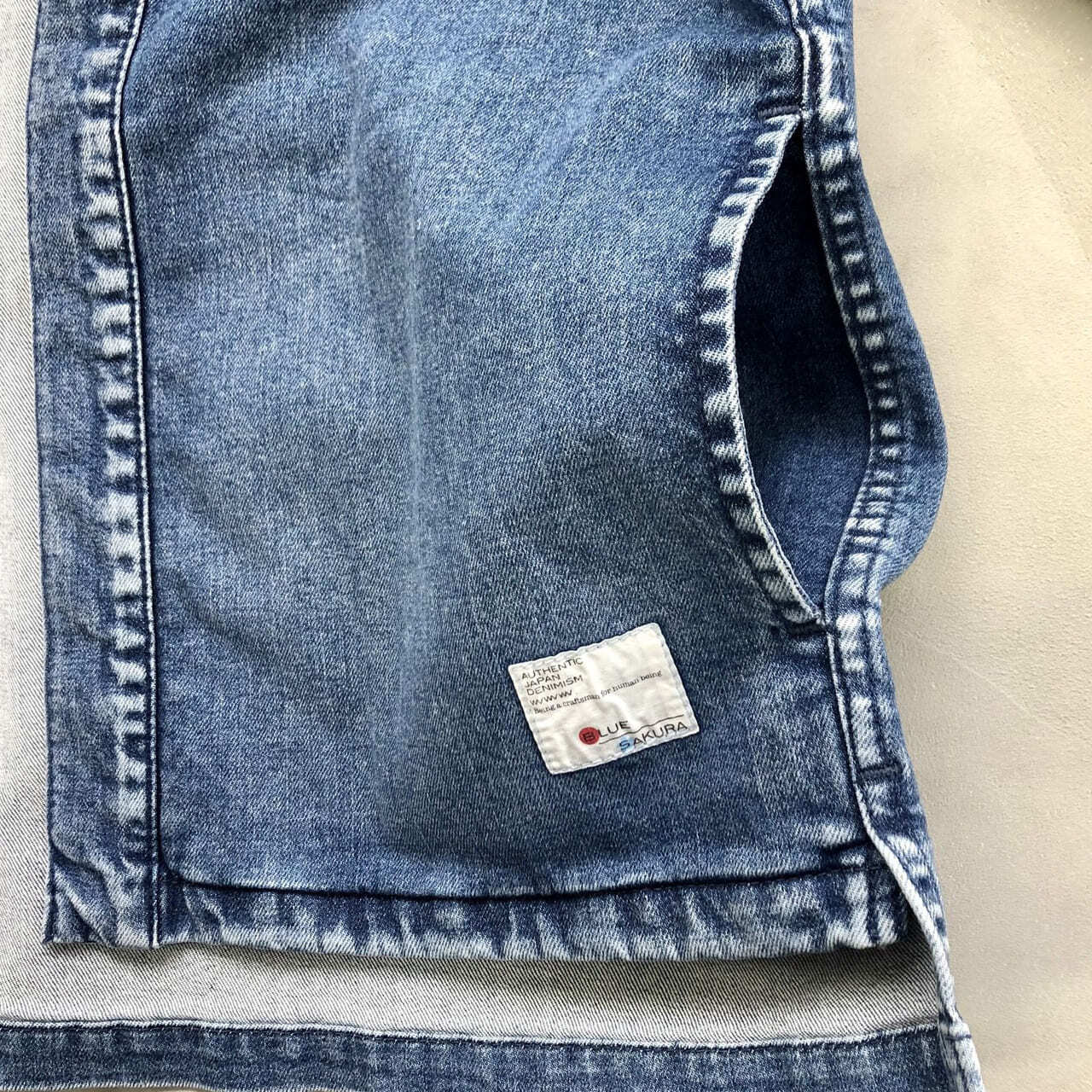 DENTO"" DENIM KIMONO JACKET ［SHORT SLEEVE］
