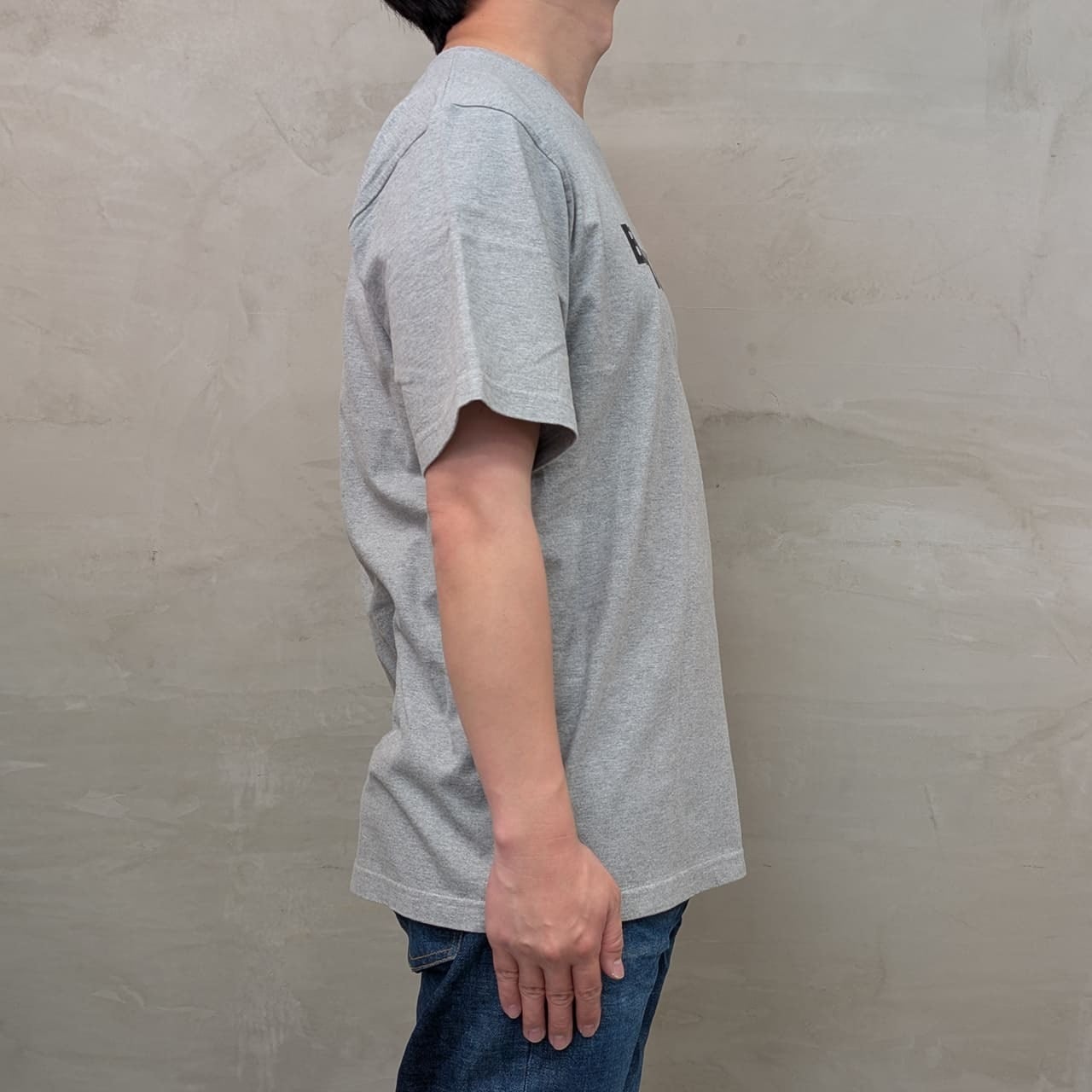 T-SHIRT ［BLUE SAKURA LOGO］ / GRAY×BLACK