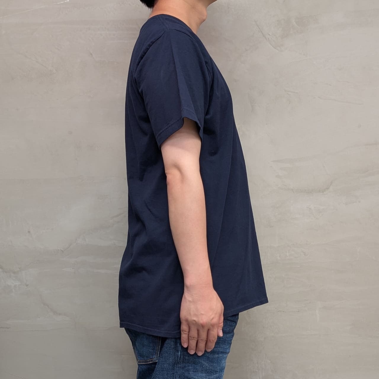 PLAIN T-SHIRT［ROUND］/ NAVY