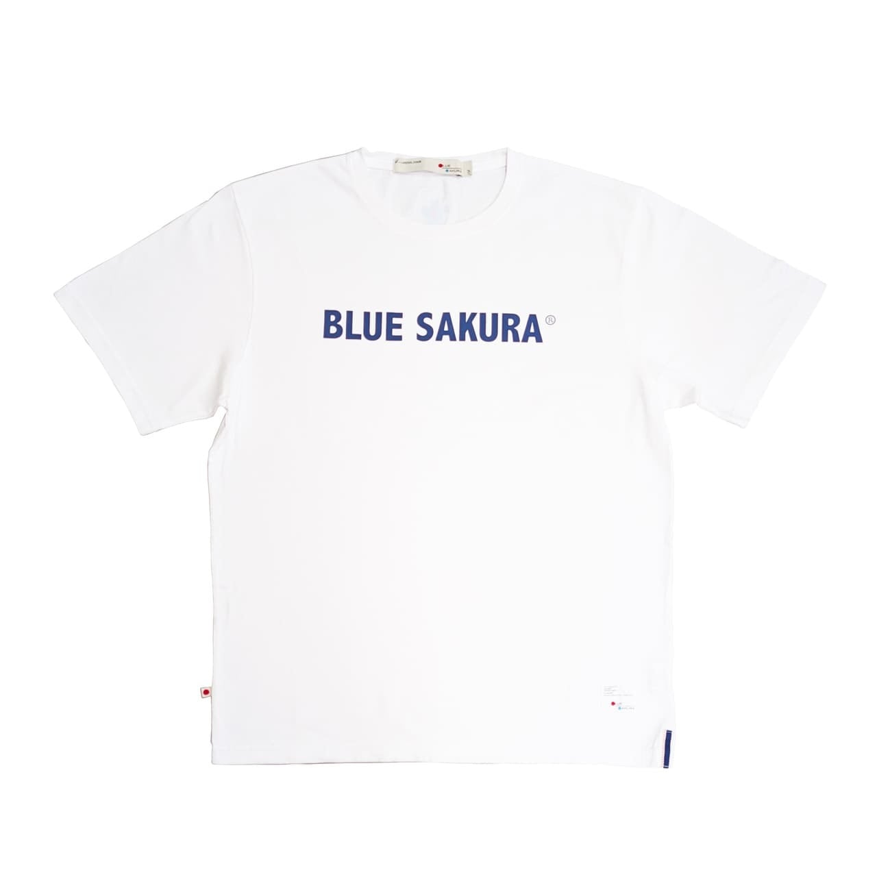 T-SHIRT ［BLUE SAKURA LOGO］ / WHITE×NAVY