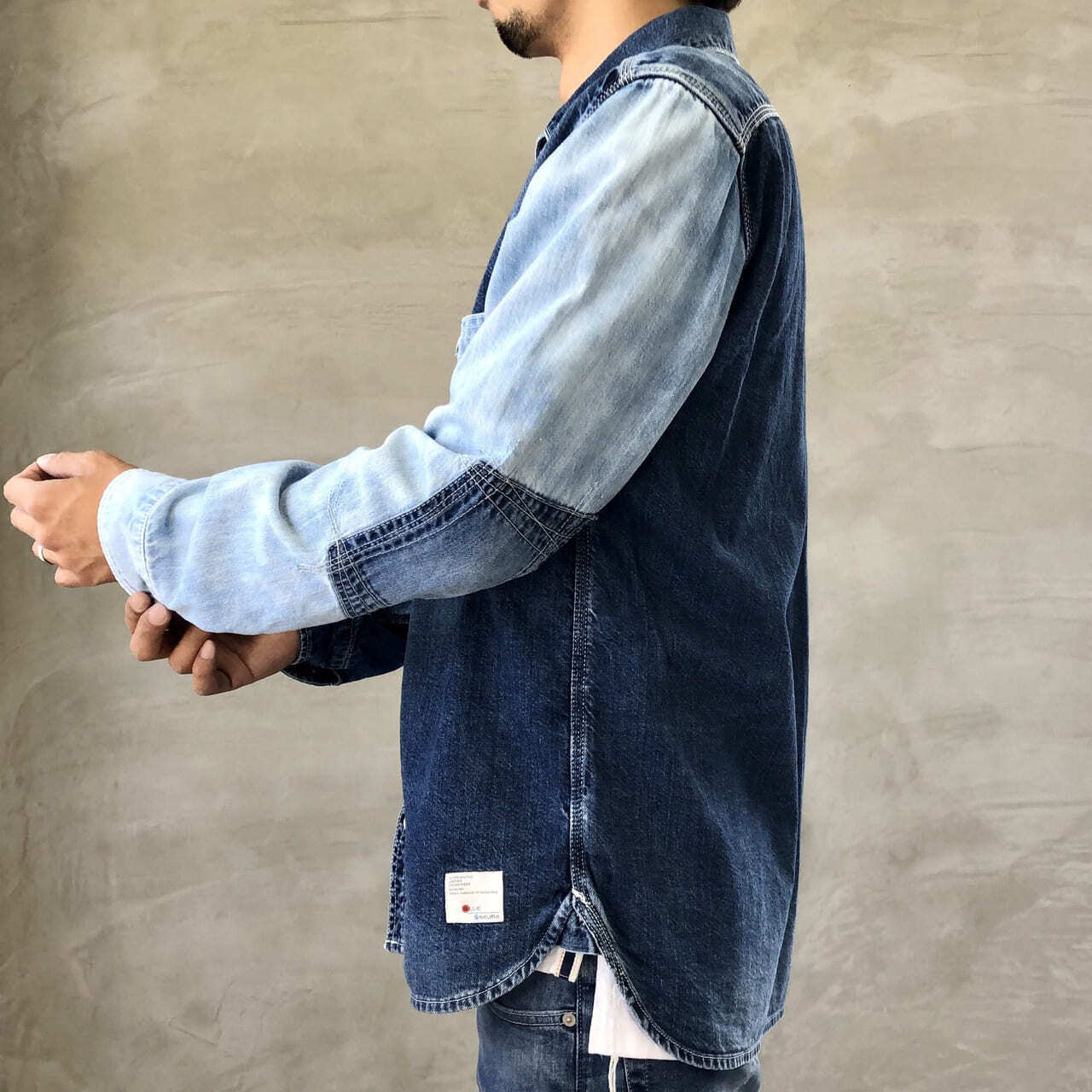 DENIM COMBI SHIRT ［bi-color ver］