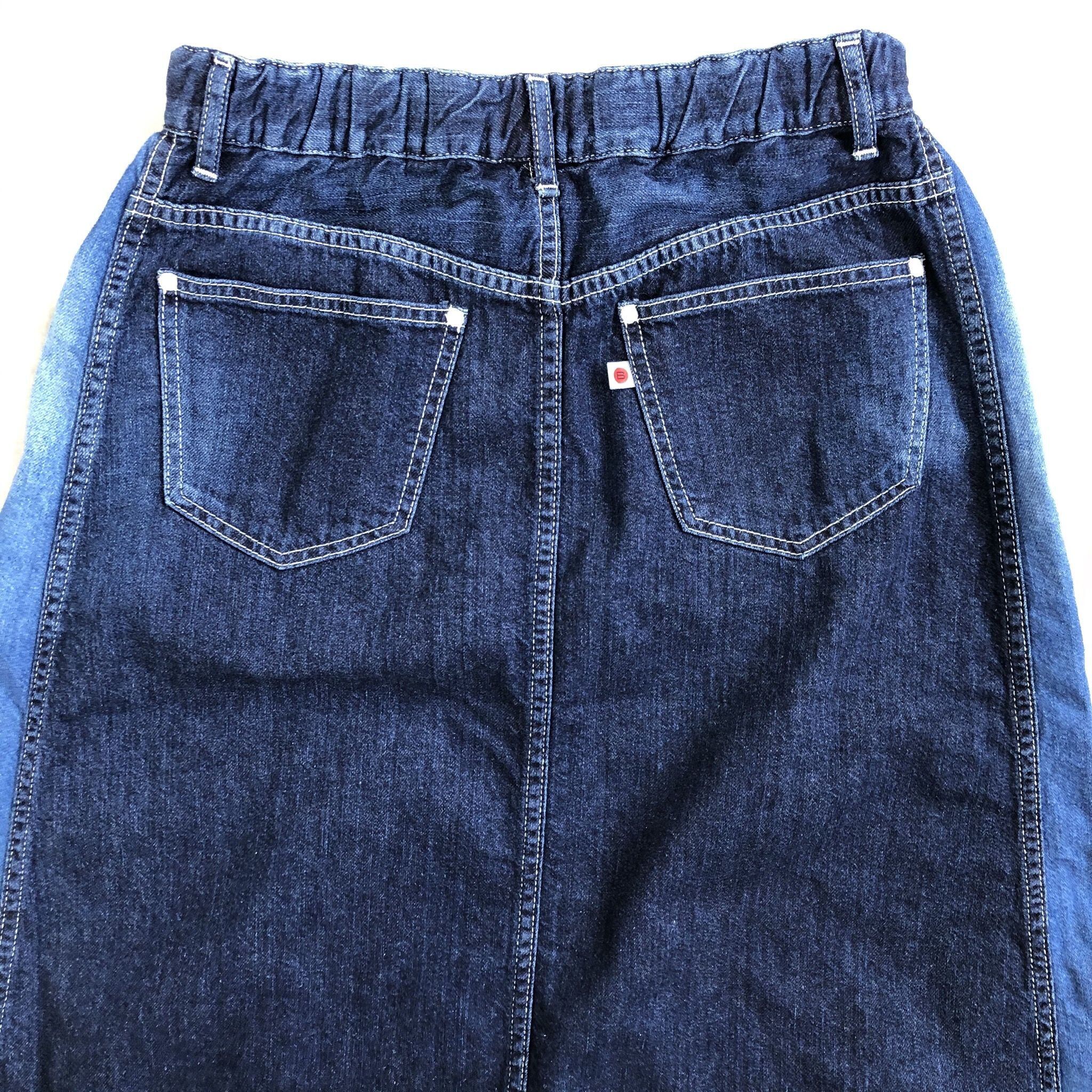 PANEL SKIRT / INDIGO×BLUE