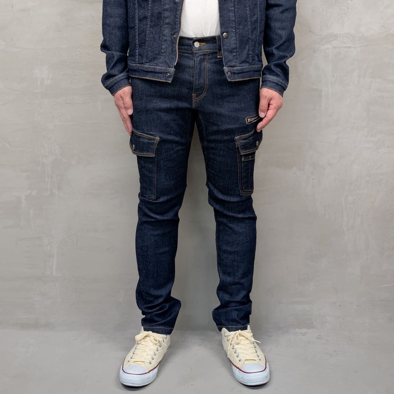 WORKING DENIM CARGO PANTS