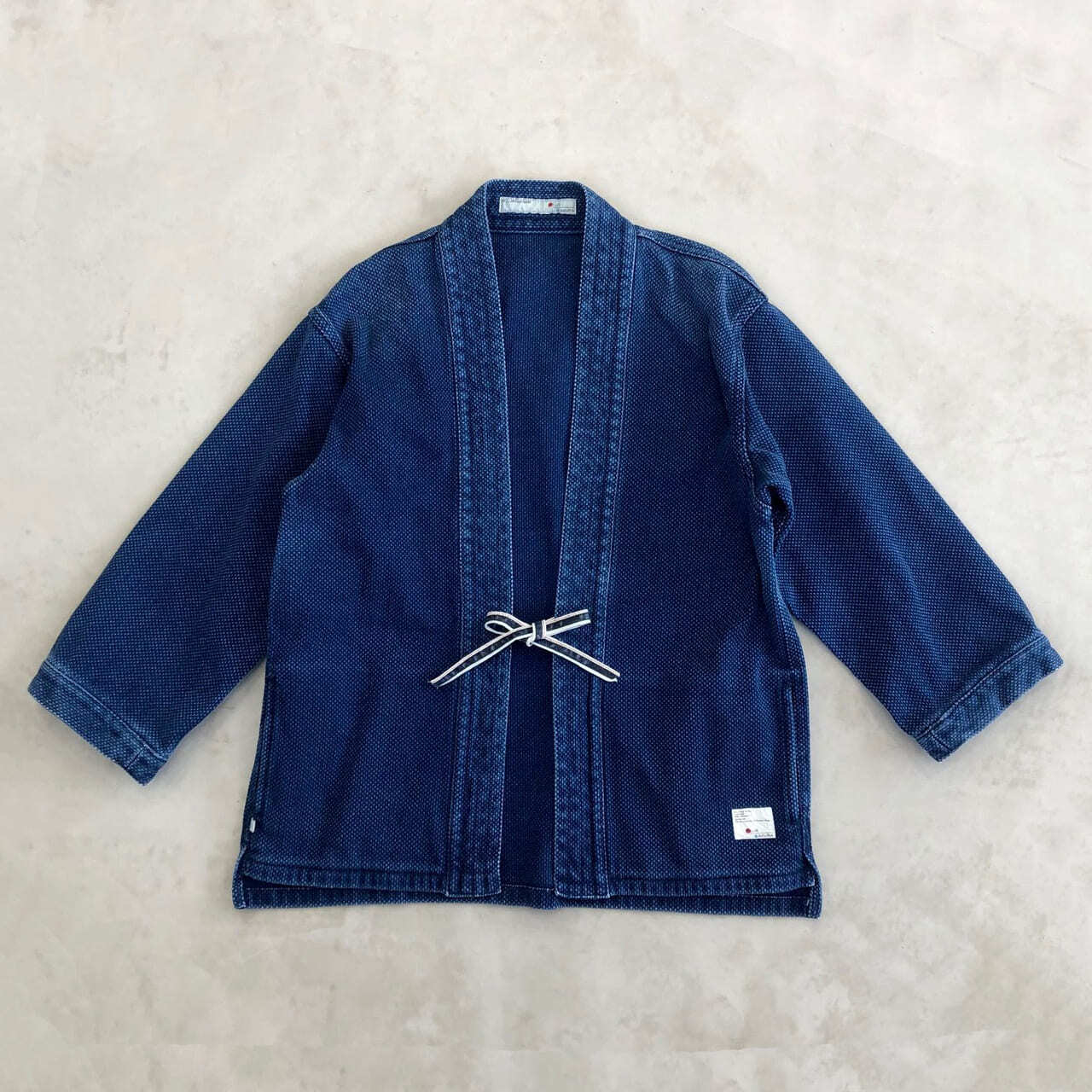 DENTO"" SASHIKO KIMONO JACKET ［LONG SLEEVE］ / INDIGO