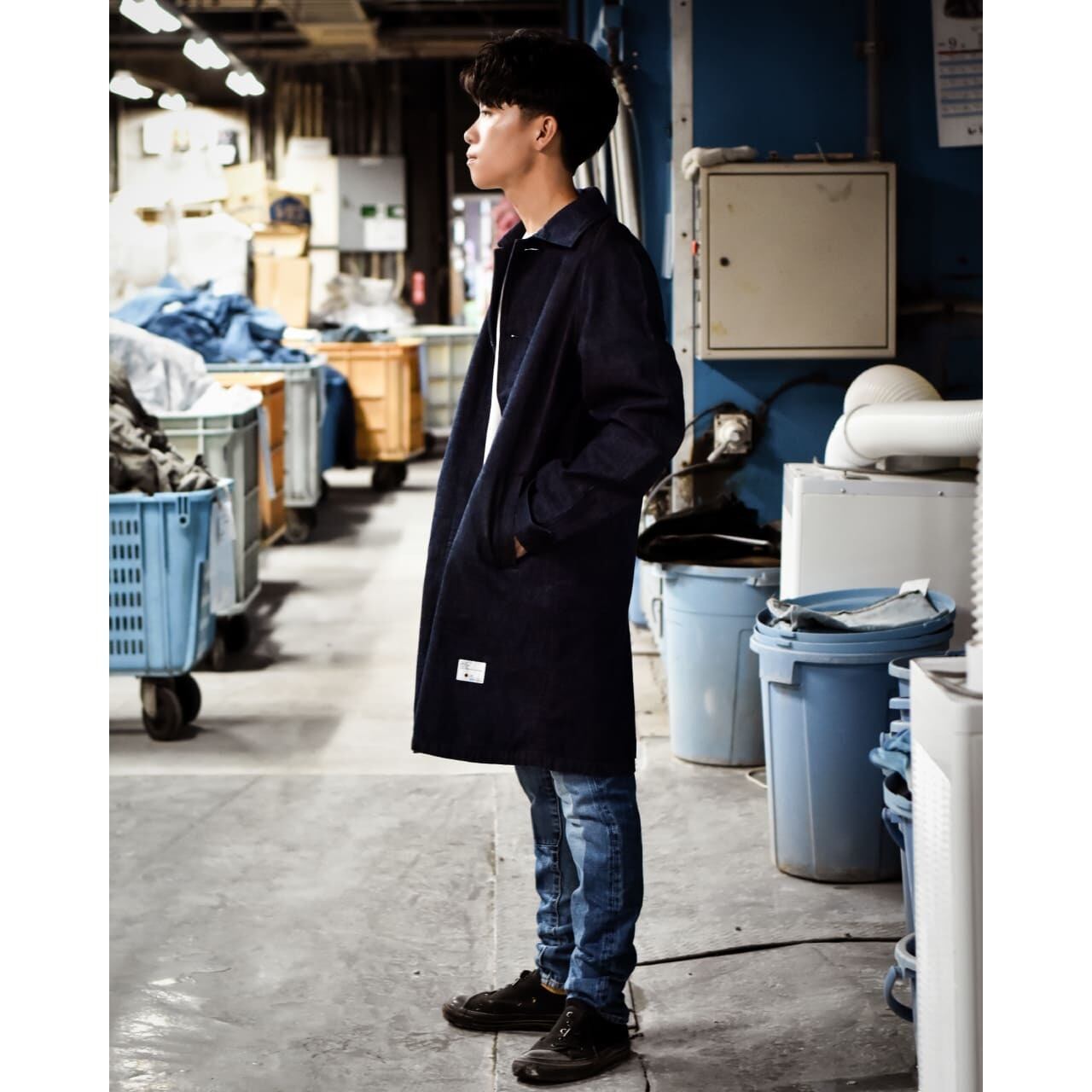 DENIM SHOP COAT OW