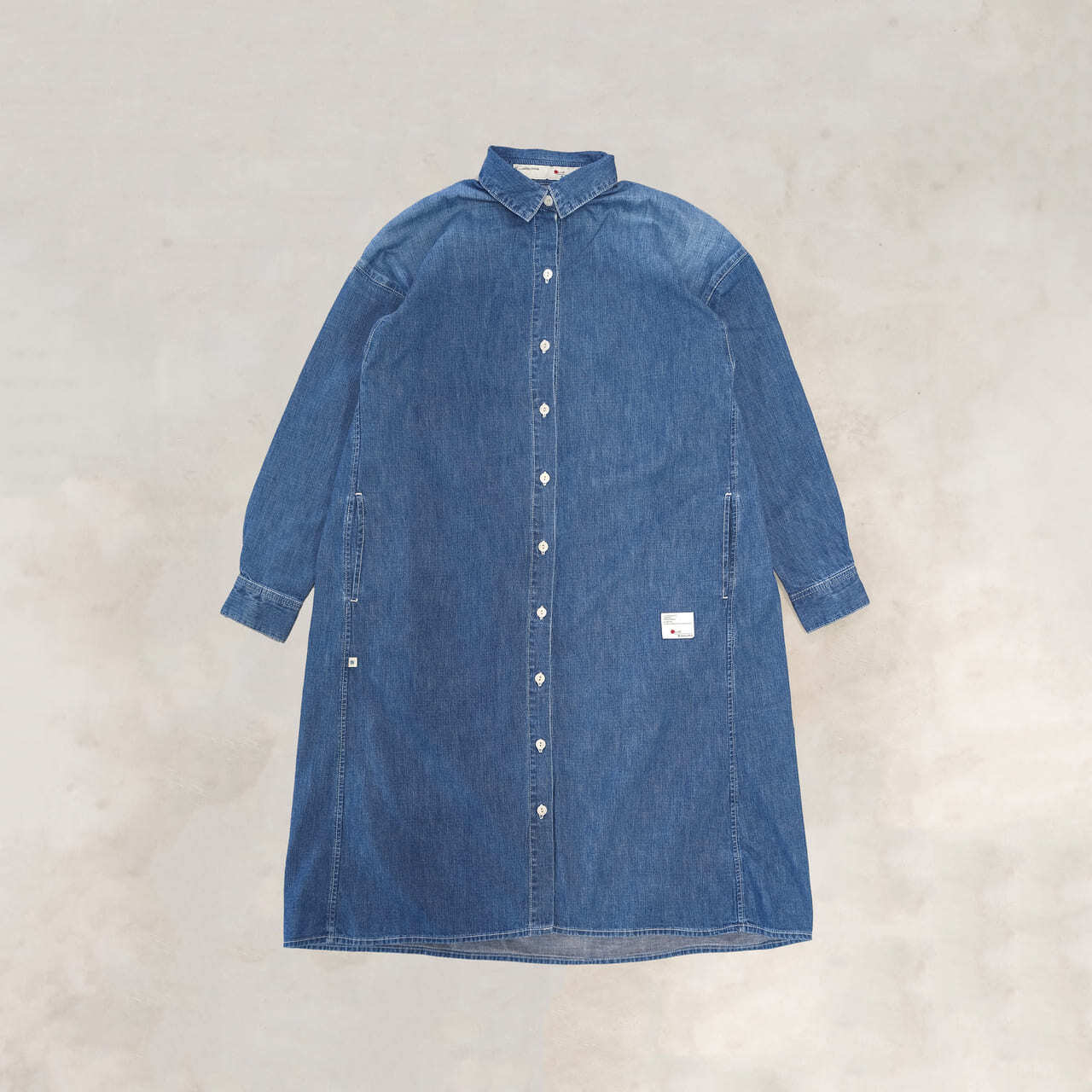 DENIM LONG SHIRT ""USED""