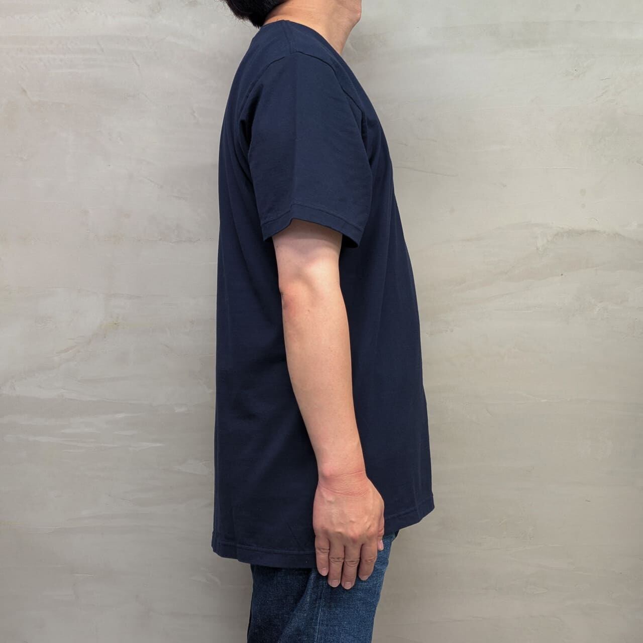 PLAIN T-SHIRT［STEP］/ NAVY