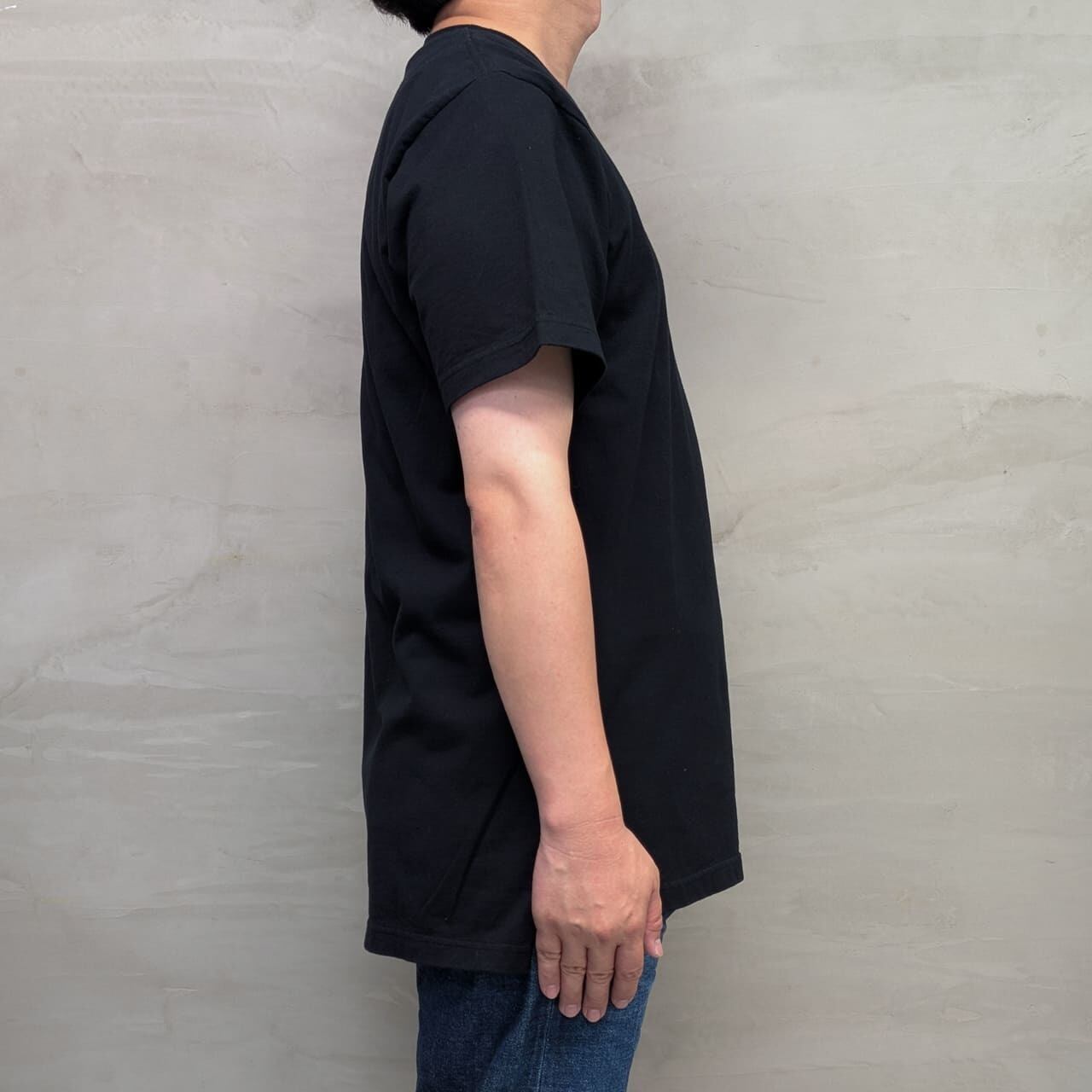 PLAIN T-SHIRT［STEP］/ BLACK