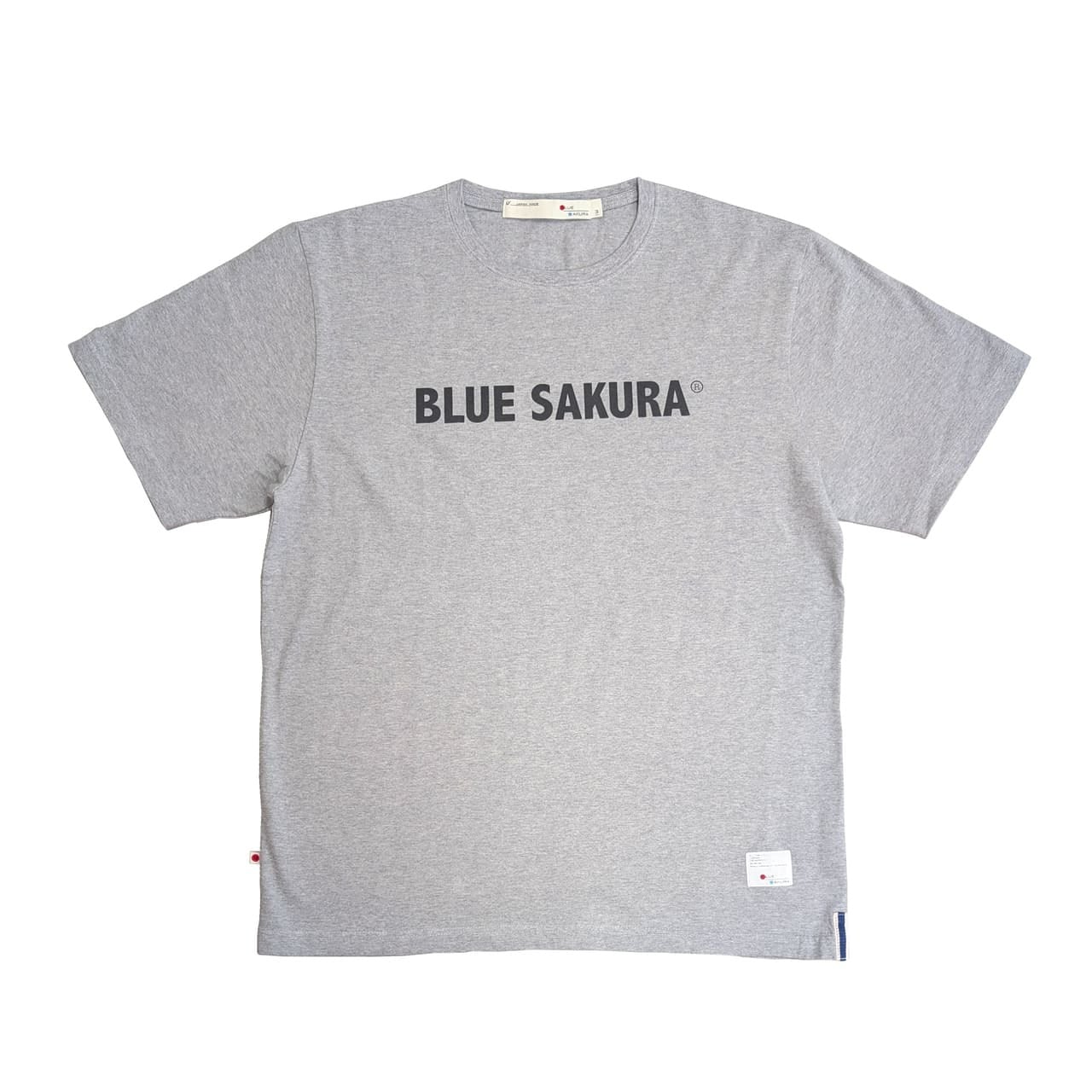 T-SHIRT ［BLUE SAKURA LOGO］ / GRAY×BLACK