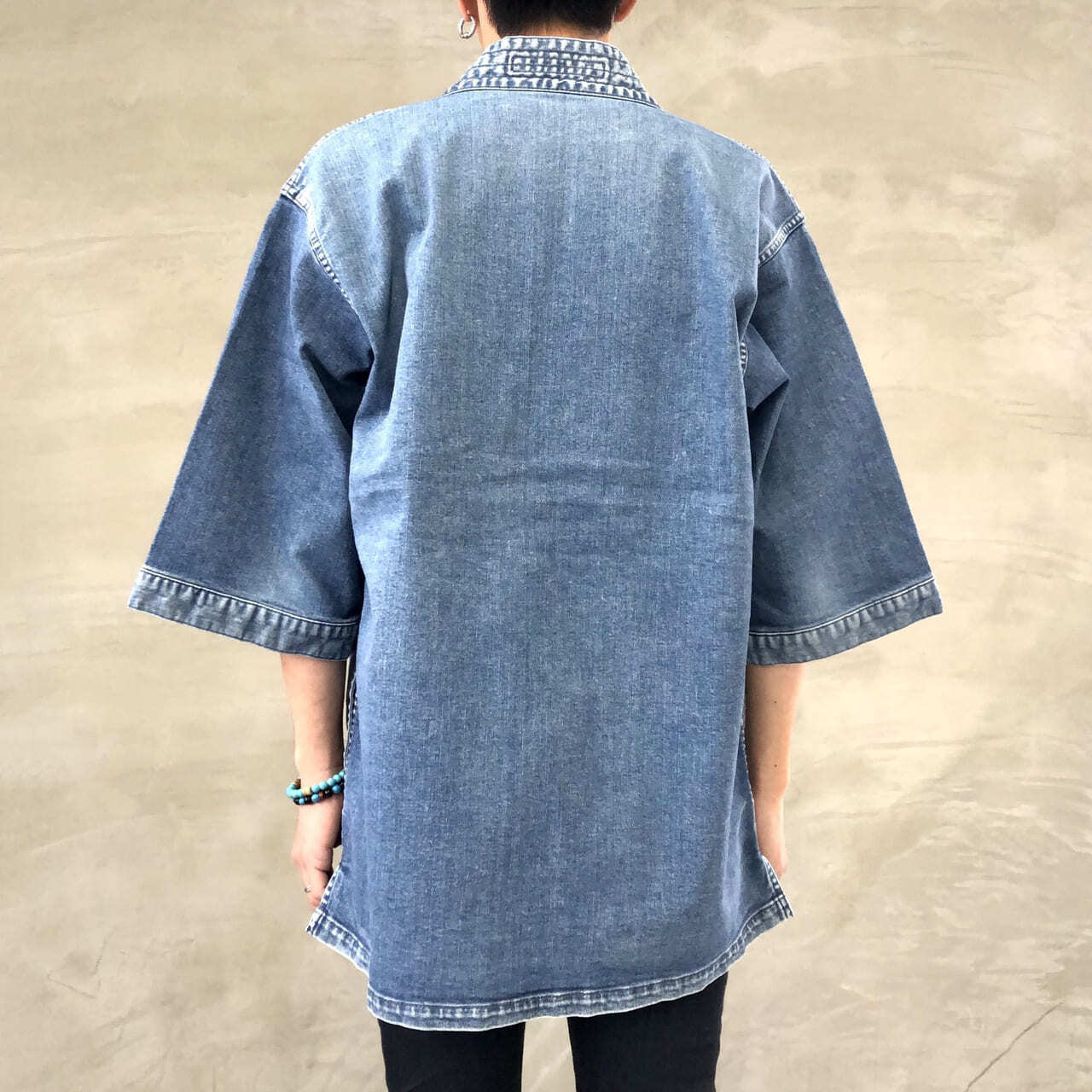 DENTO"" DENIM KIMONO JACKET ［SHORT SLEEVE］