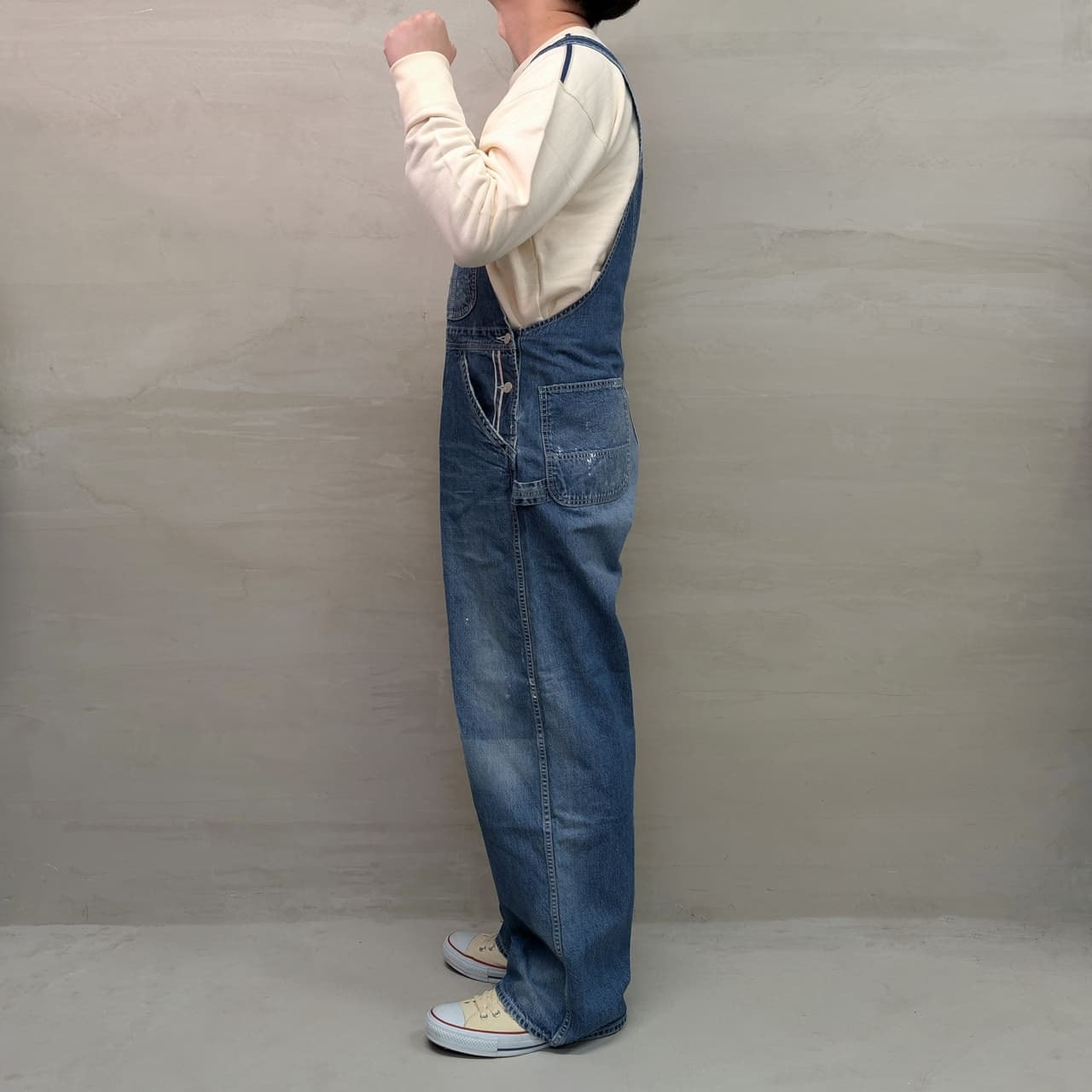 DENIM OVERALL USED