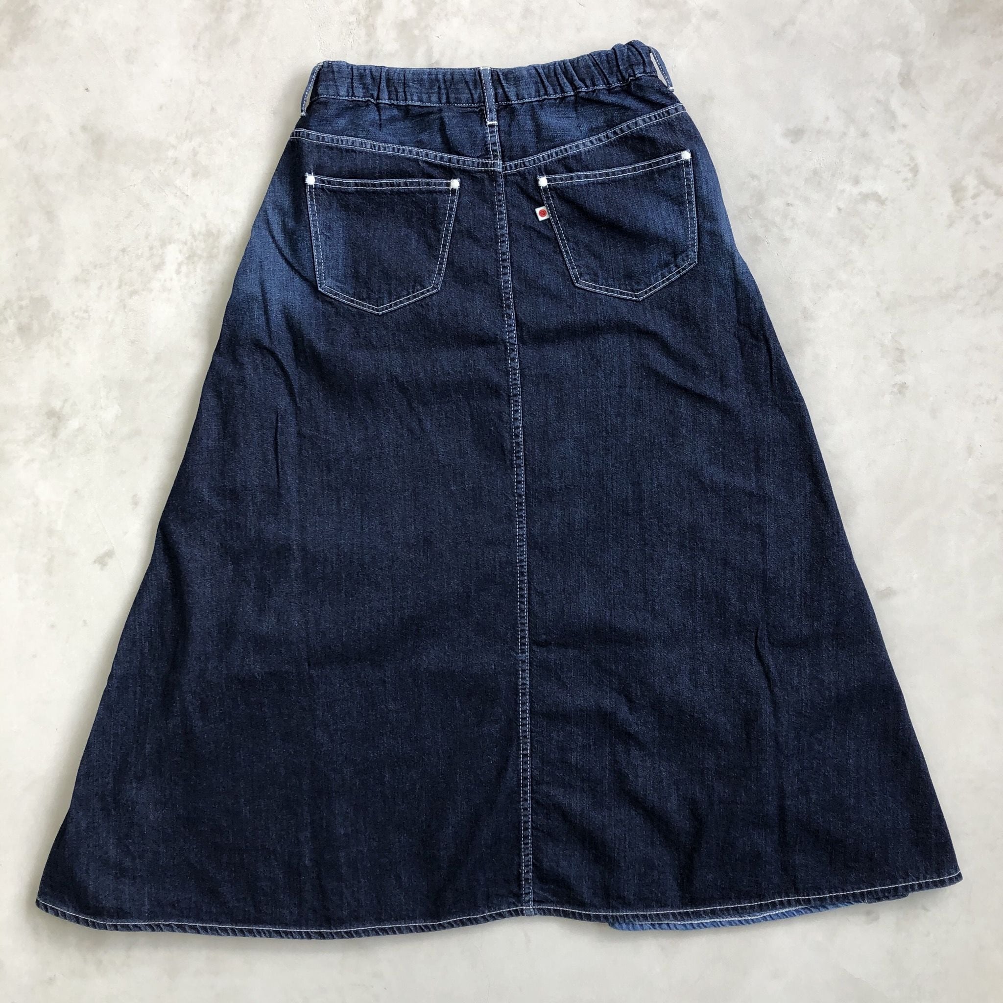 TUCK SKIRT / INDIGO×BLUE