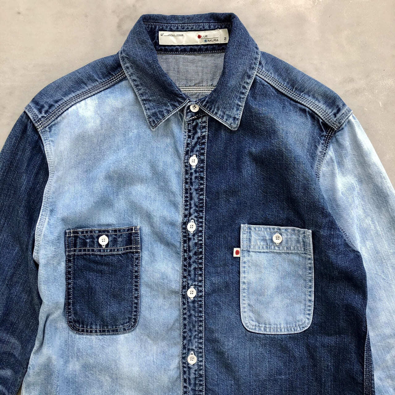 DENIM COMBI SHIRT ［bi-color ver］
