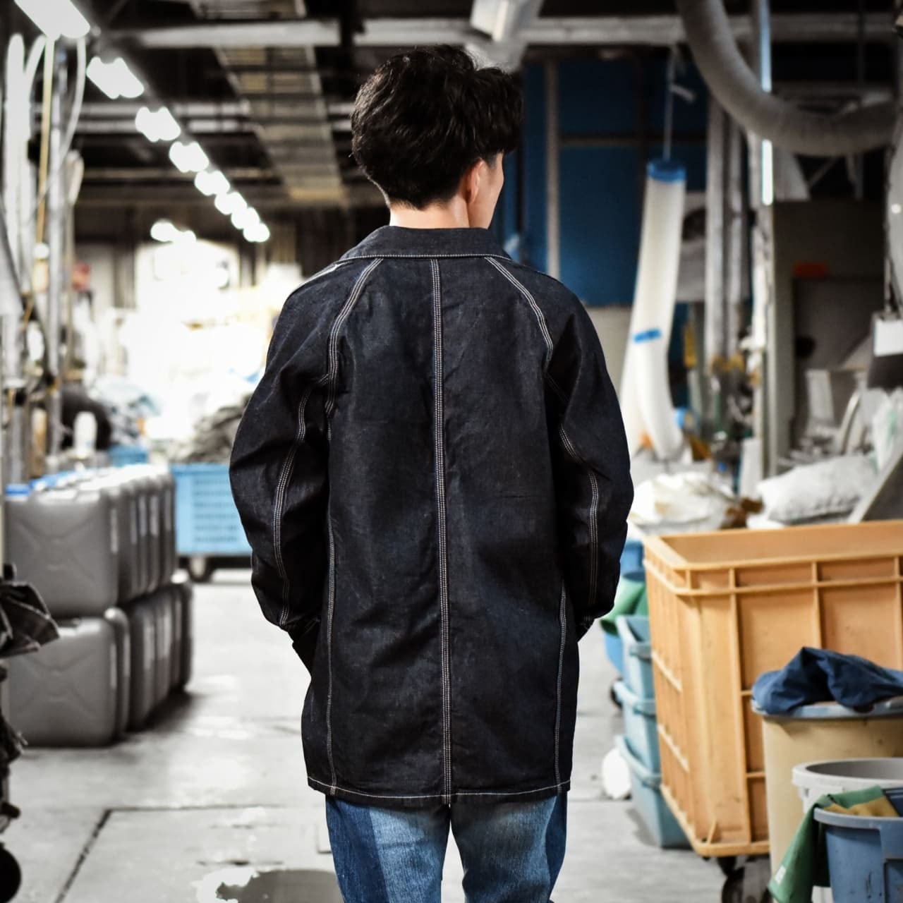 DENIM COVERALL OW