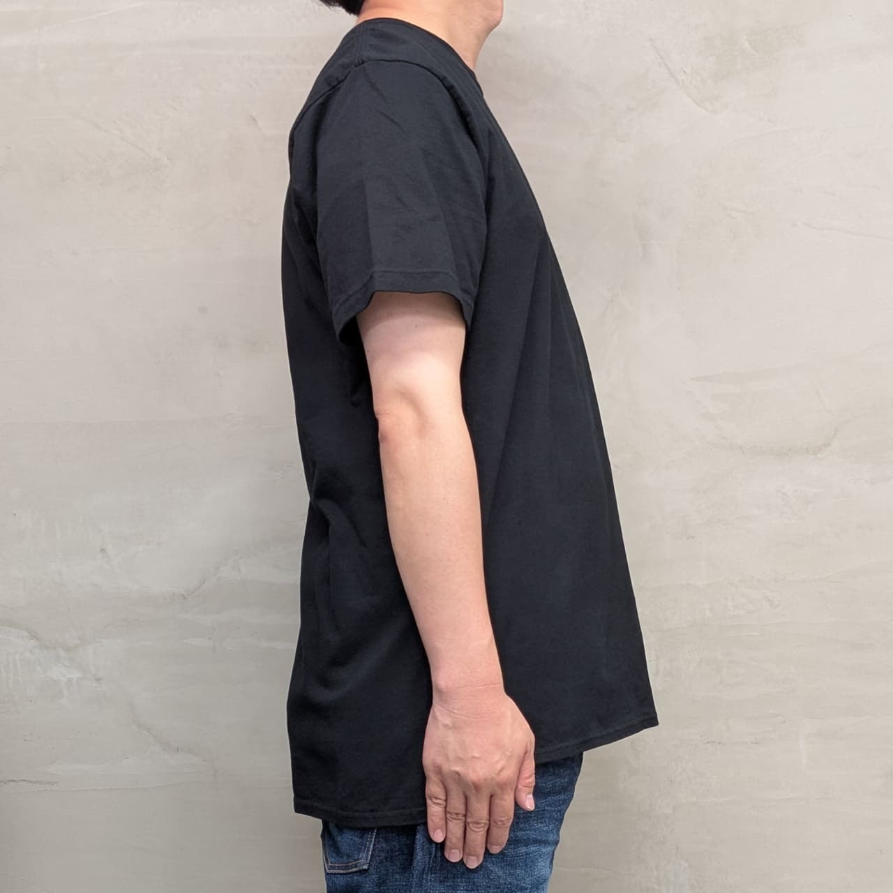 PLAIN T-SHIRT［ROUND］/ BLACK