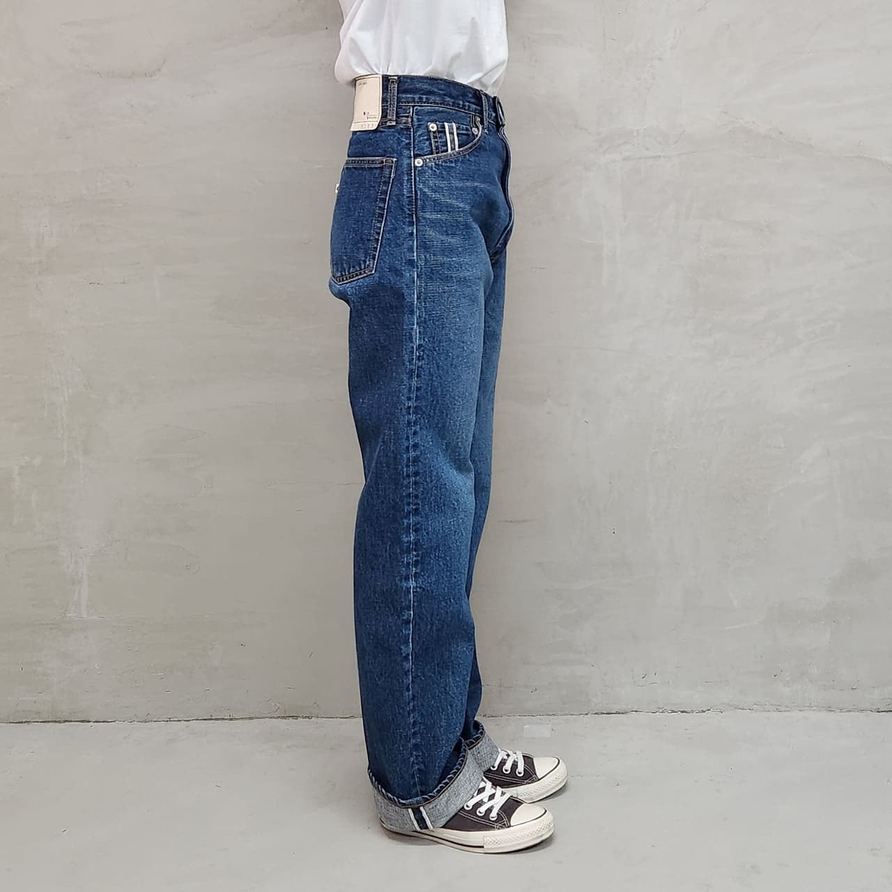 105XXA WIDE PANTS USED / INDIGO