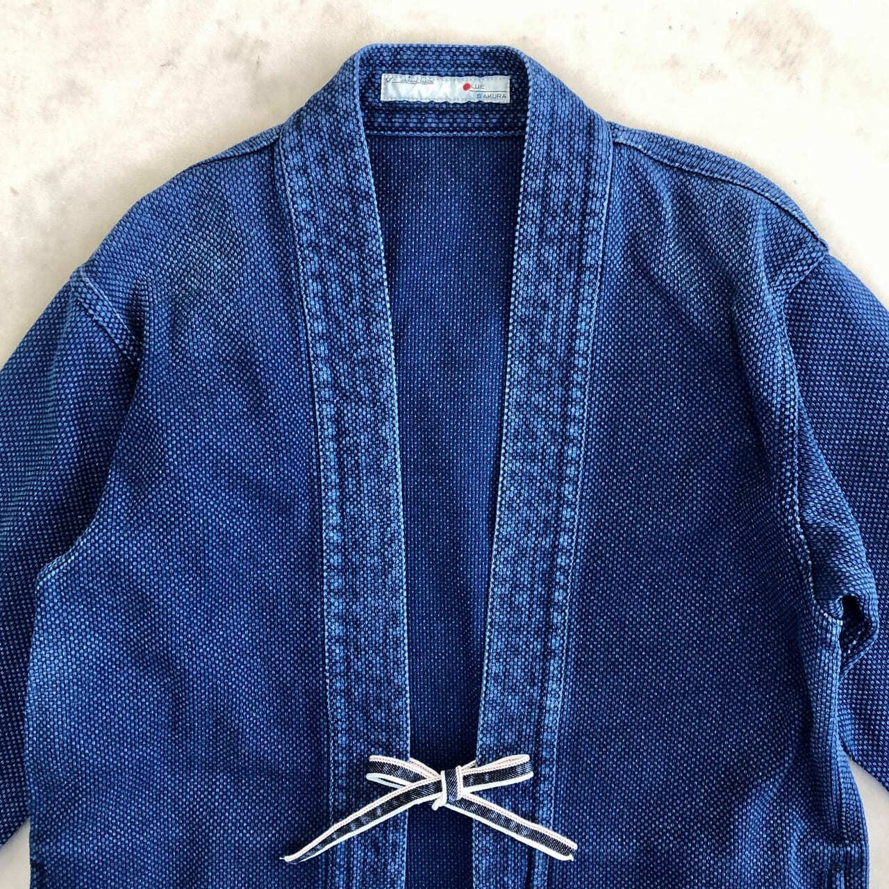 DENTO"" SASHIKO KIMONO JACKET ［LONG SLEEVE］ / INDIGO