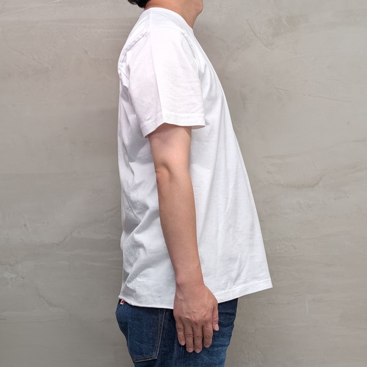 PLAIN T-SHIRT［CUT OFF］/ WHITE