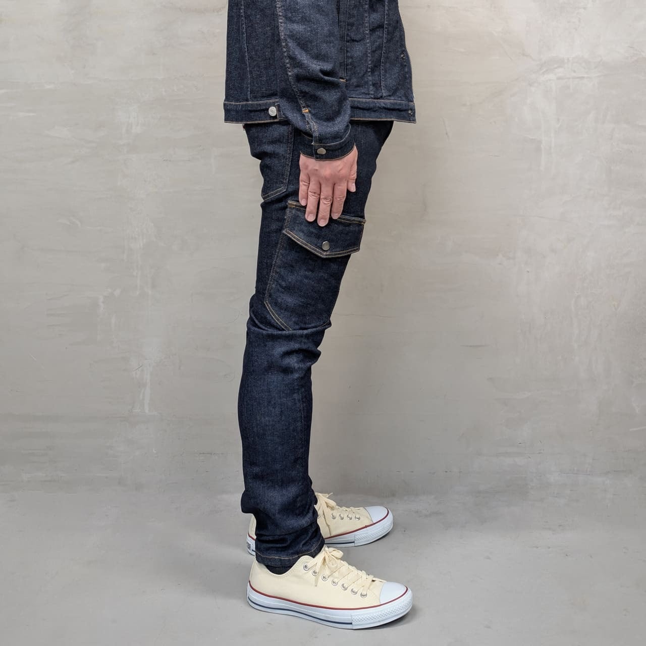 WORKING DENIM CARGO PANTS