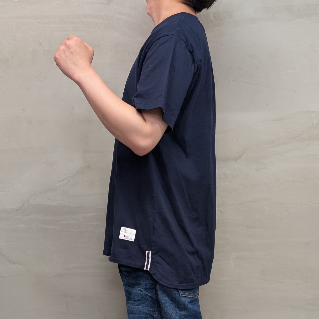 PLAIN T-SHIRT［ROUND］/ NAVY