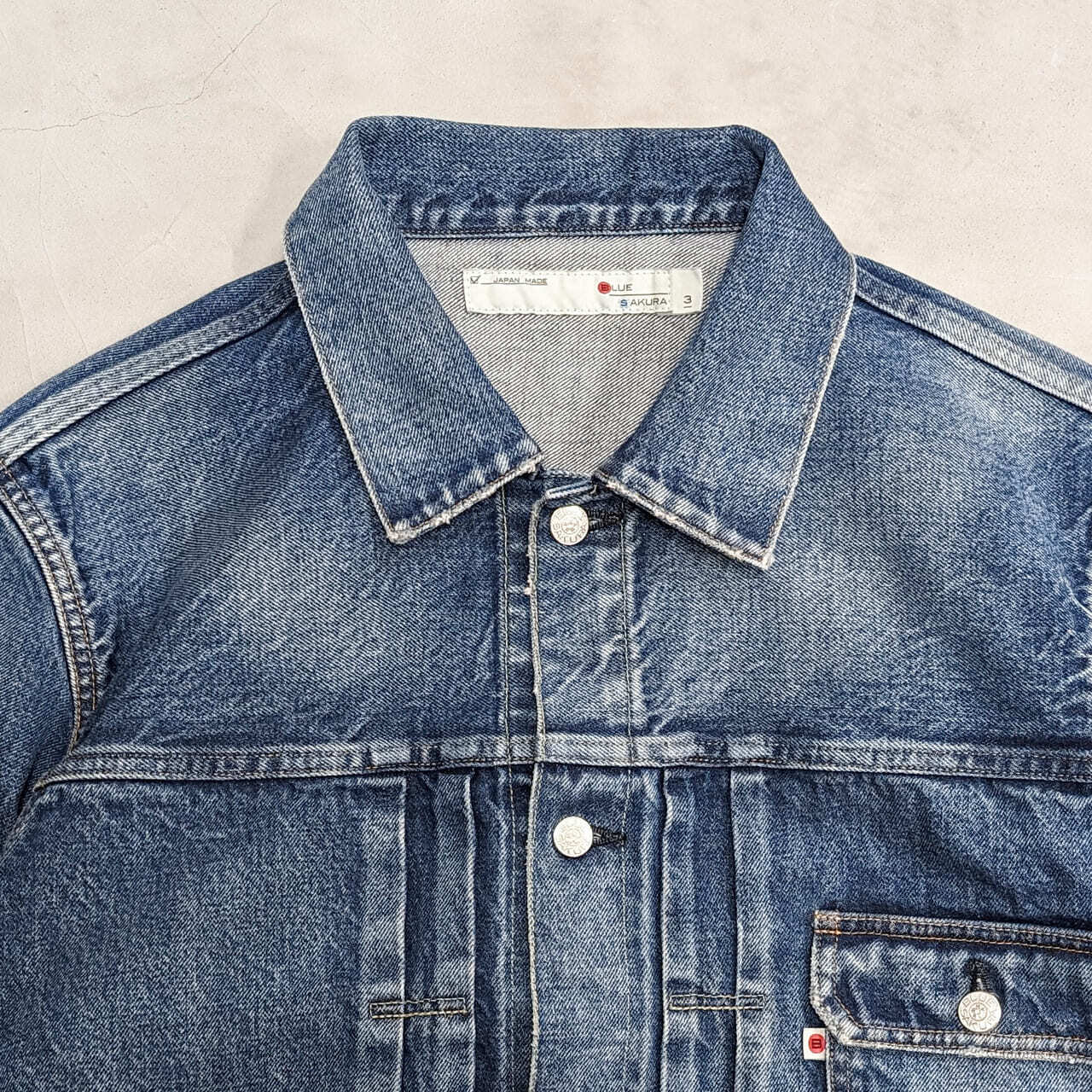 DENIM JACKET 1st type VINTAGE USED