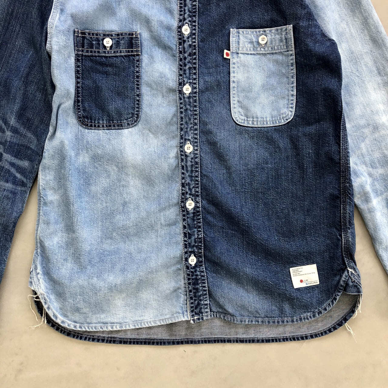 DENIM COMBI SHIRT ［bi-color ver］