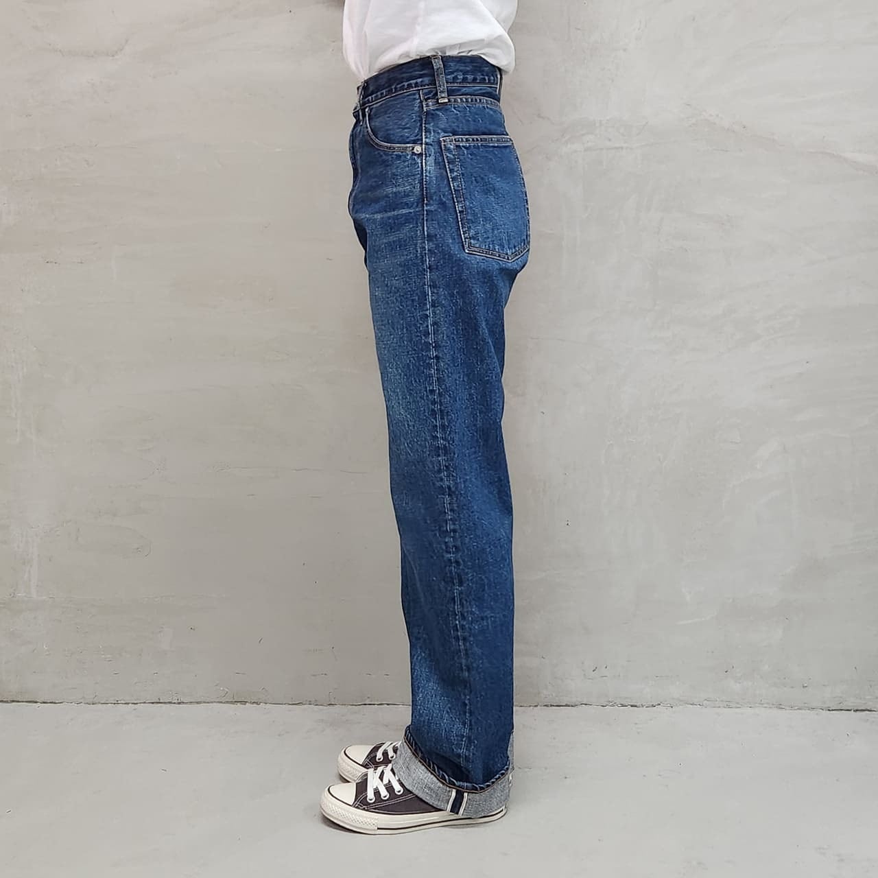 105XXA WIDE PANTS USED / INDIGO